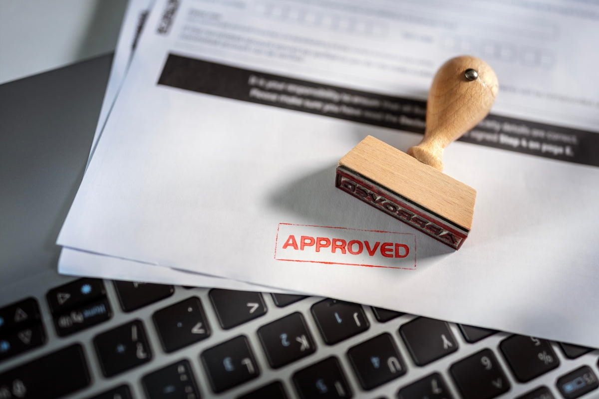 Approved stamp on a fireworks permit approval document showing do you need a permit for fireworks