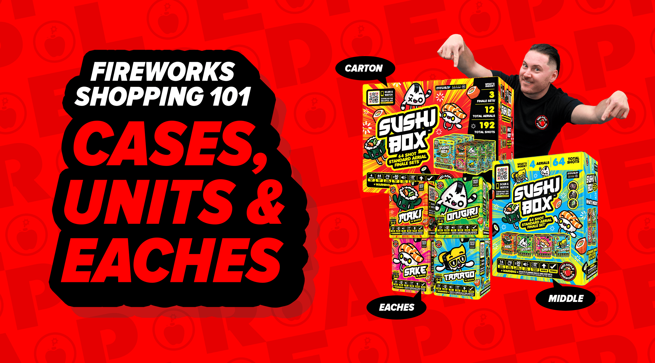 Fireworks Shopping 101 Cases, Units, and Eaches