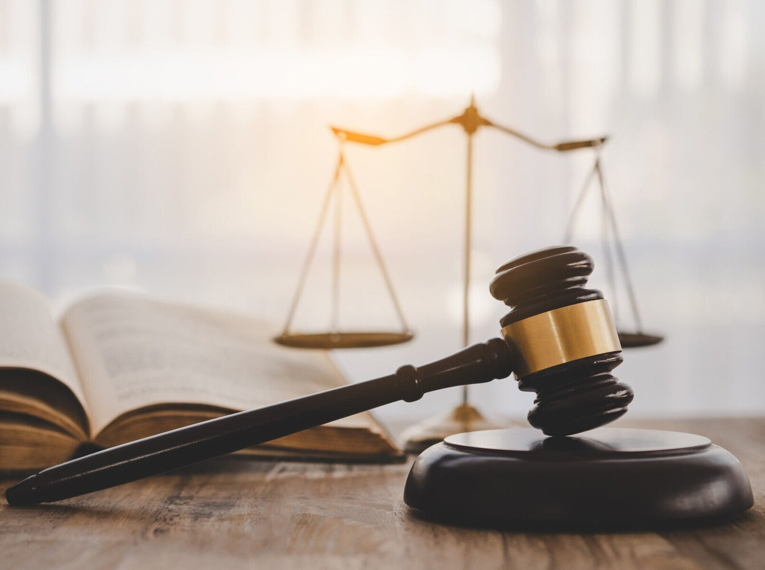 gavel and law books to showcase firework laws