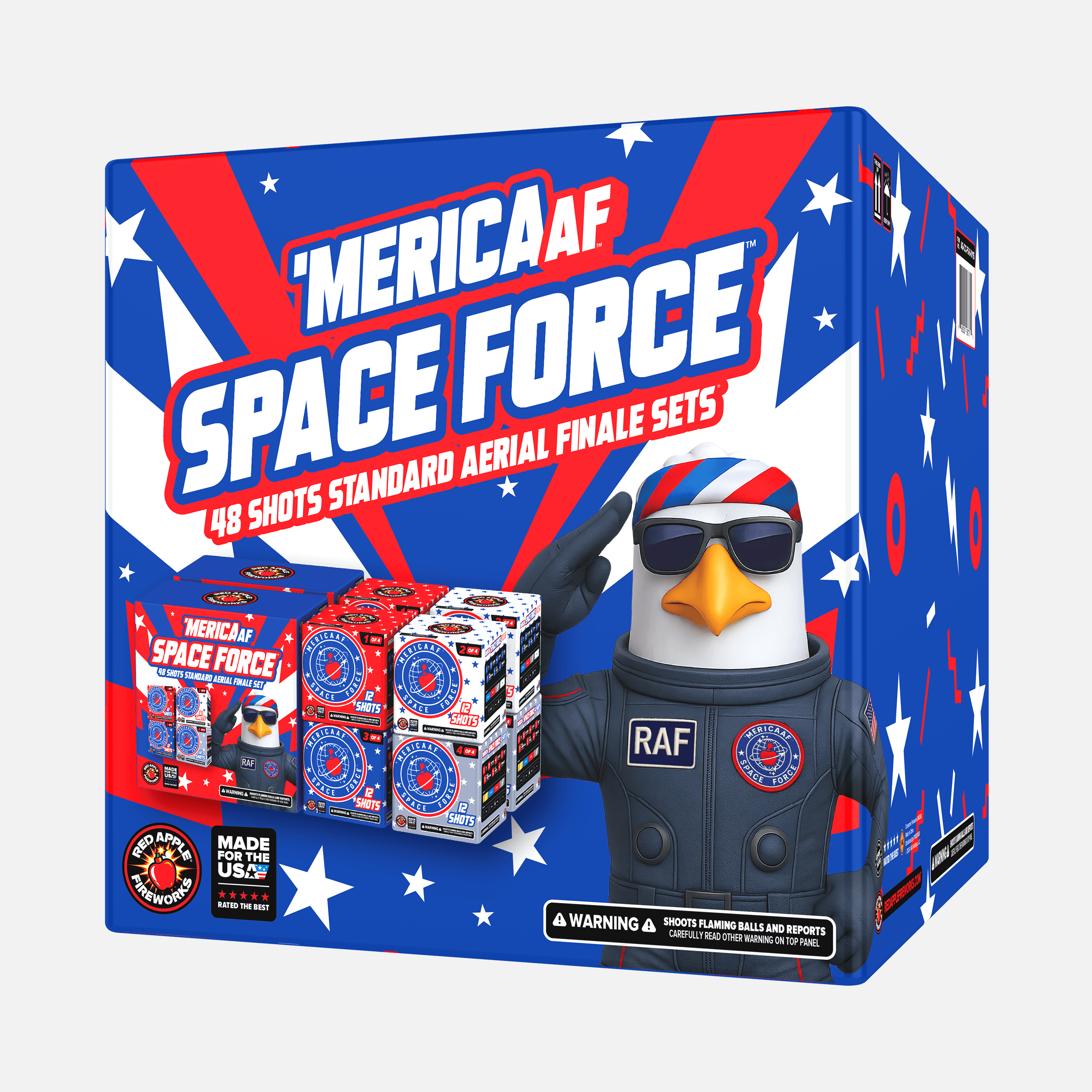 'MERICA AF™ Space Force™ 48 Shots Standard Aerial Finale Sets®