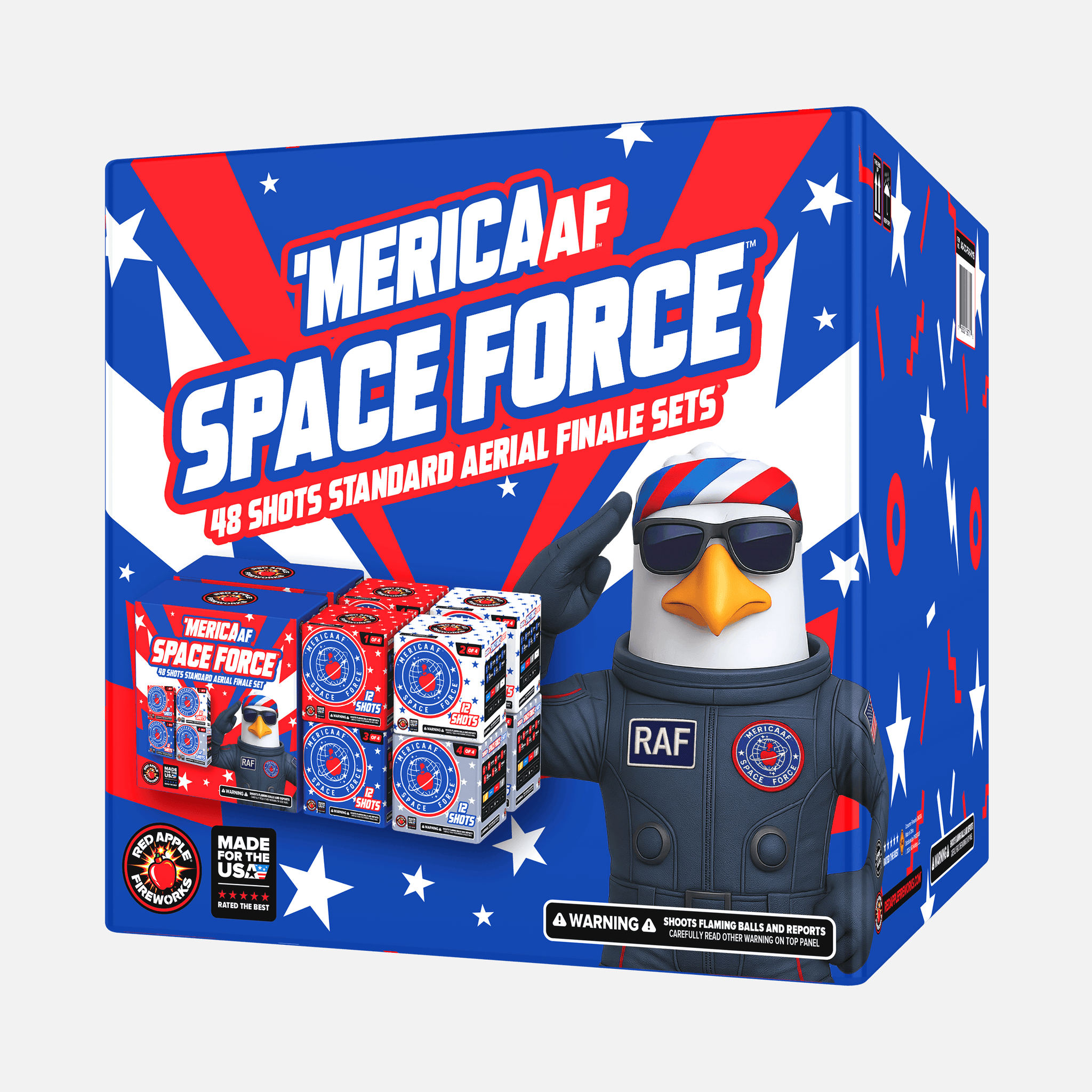 MERICA AF™ Space Force™ 48 Shots Standard Aerial Finale Sets®