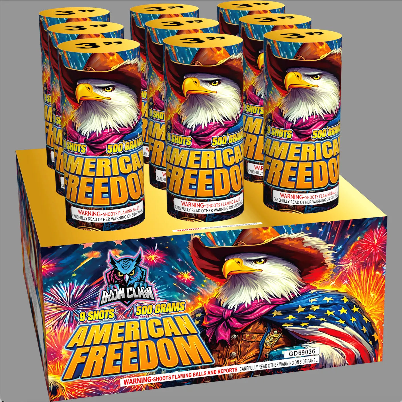 American Freedom | I Am Not Afraid 9 Shot 3" Shell Cakes