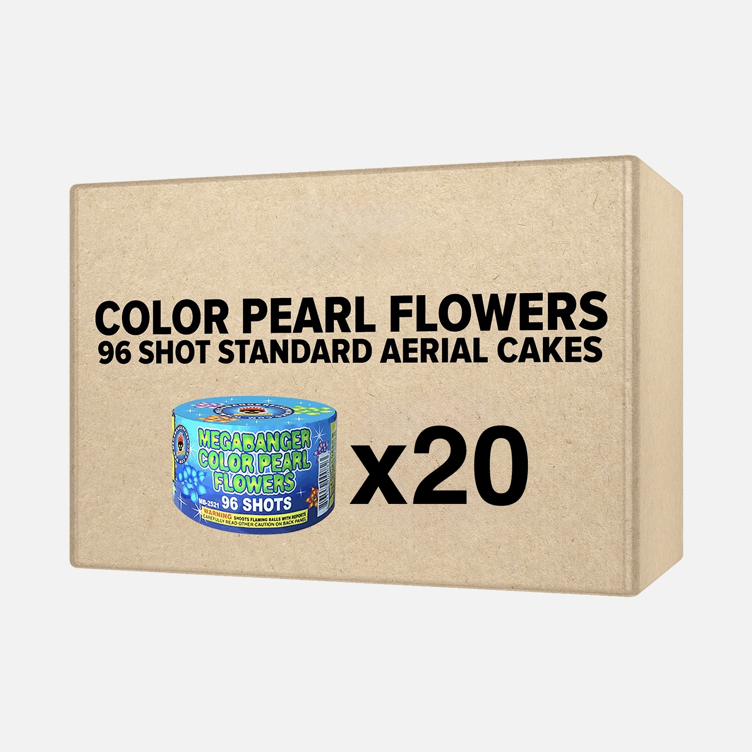 Color Pearl 96 Shot Standard Aerial Cakes