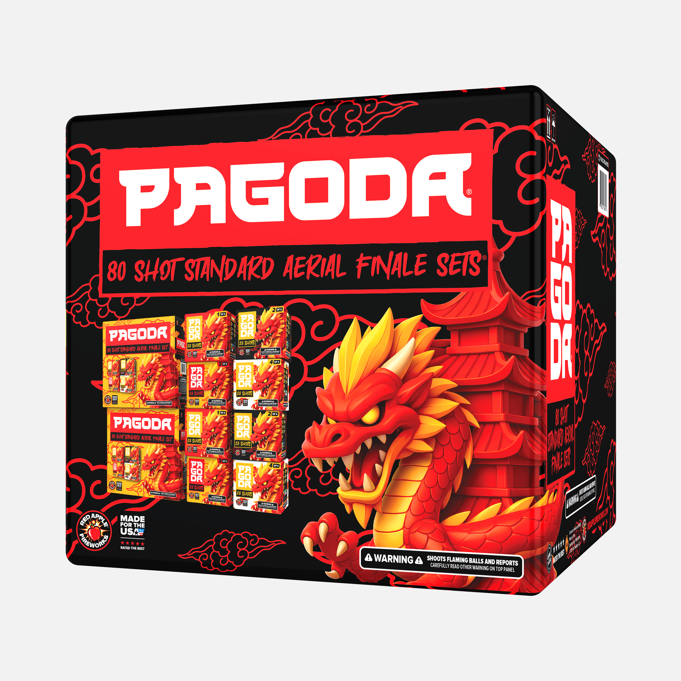 PAGODA® 80 Shot Standard Aerial Finale Sets®
