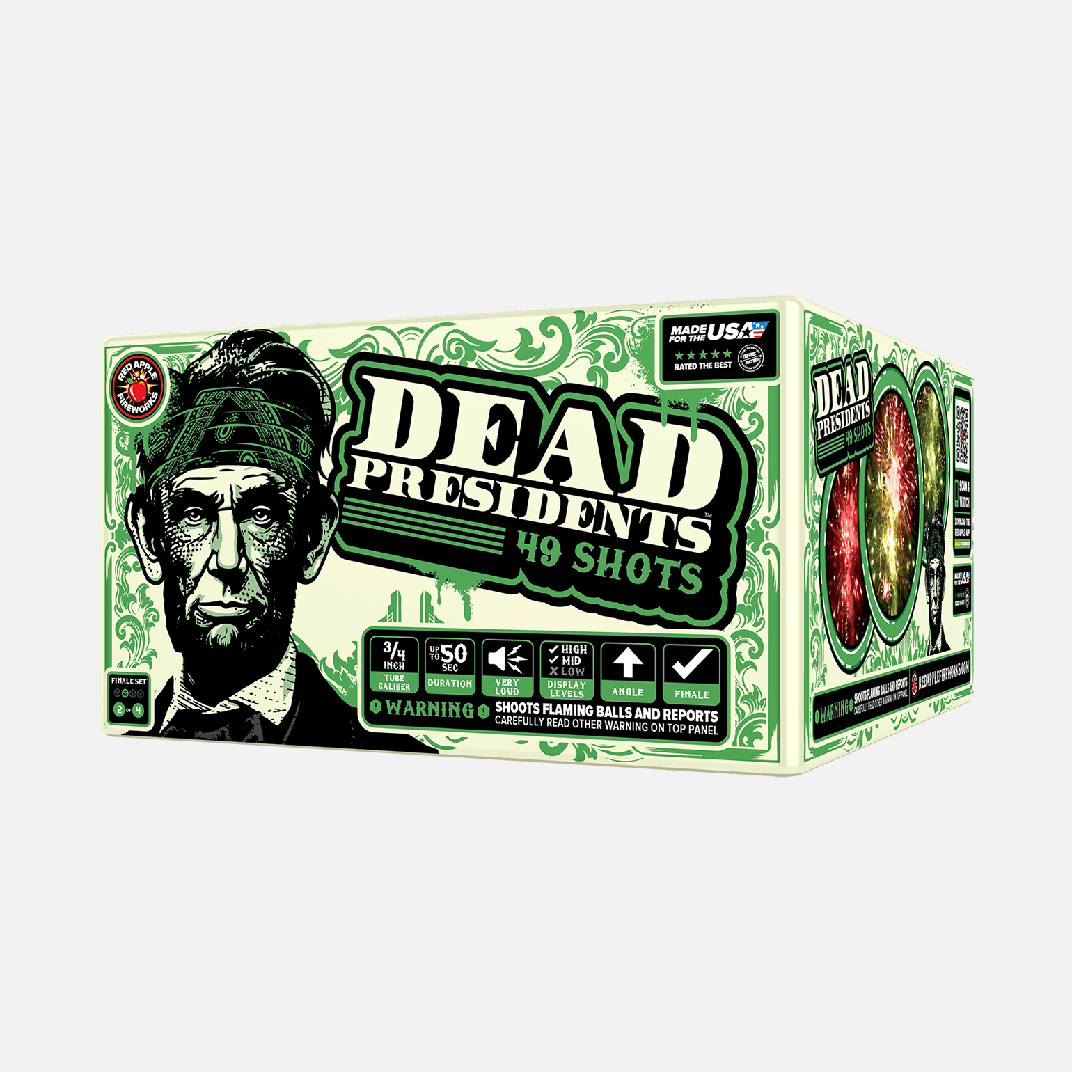 Dead Presidents™ 196 Shot XL® Aerial Finale Set® XL® Finale Sets® (Up to 2000 Grams)