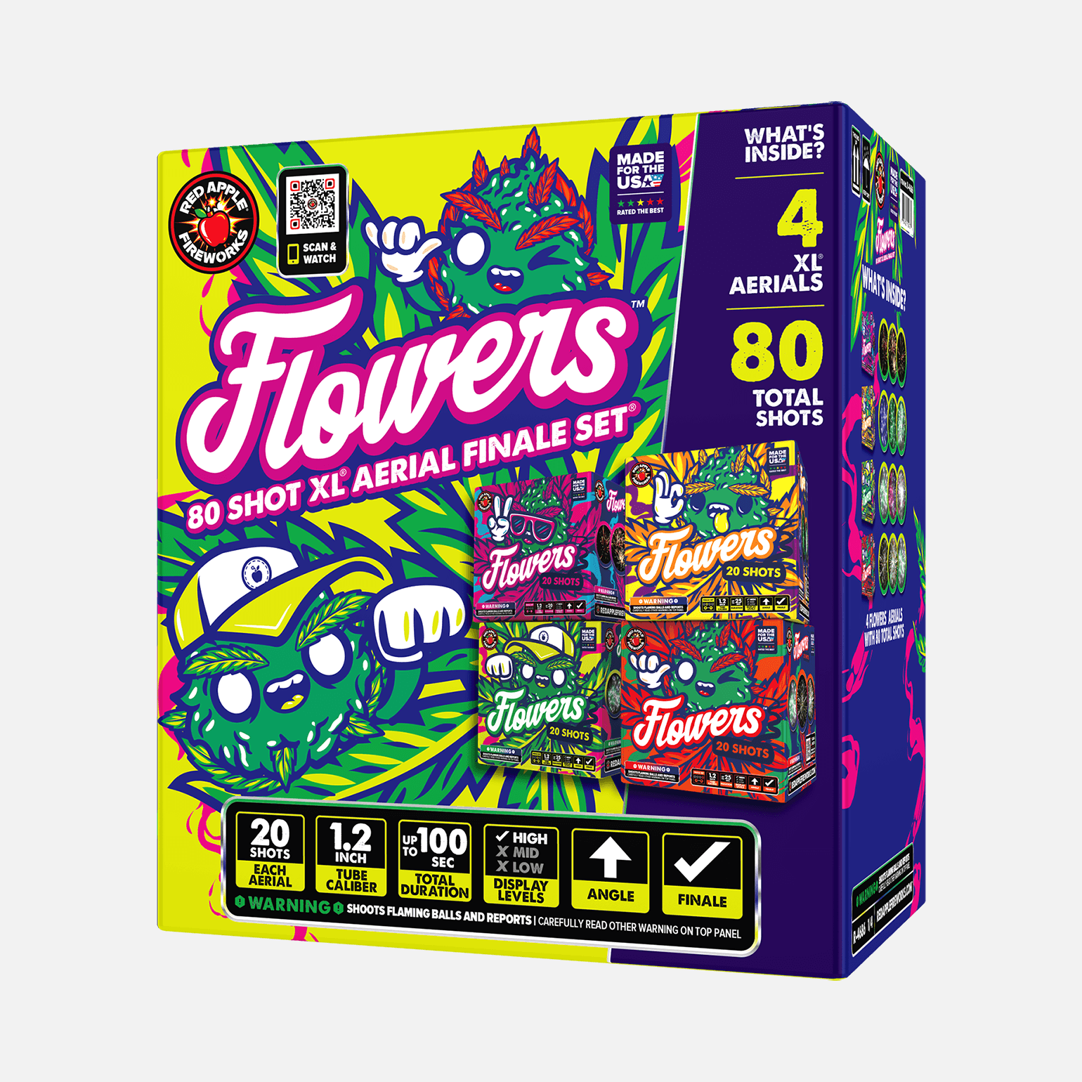 Buy Flowers™ 80-Shots XL® Aerial Finale Set® Fireworks Online Buy Flowers™ 80-Shots XL® Aerial Finale Set® Fireworks Online