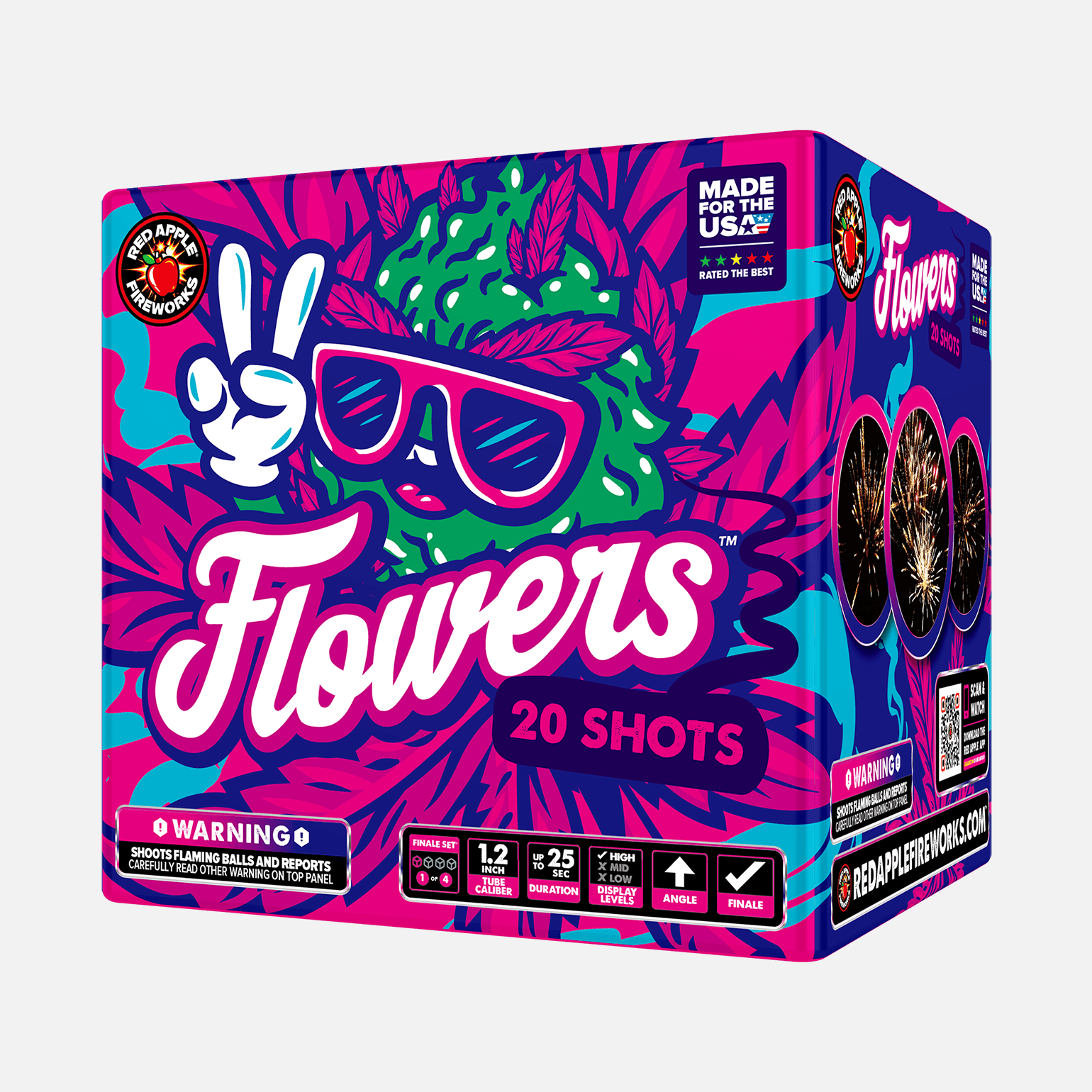 Flowers™ 80-Shots XL® Aerial Finale Set® XL® Finale Sets® (Up to 2000 Grams)