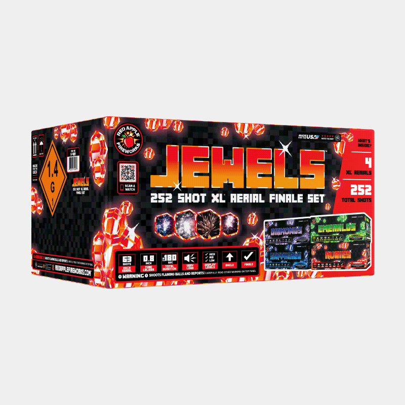 Jewels™ 252-Shots XL® Aerial Finale Set® XL® Finale Sets® (Up to 2000 Grams)