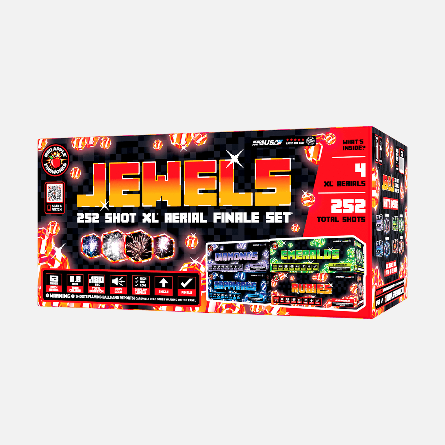 Buy the Jewels™ 252-Shots XL® Aerial Finale Set® Fireworks
