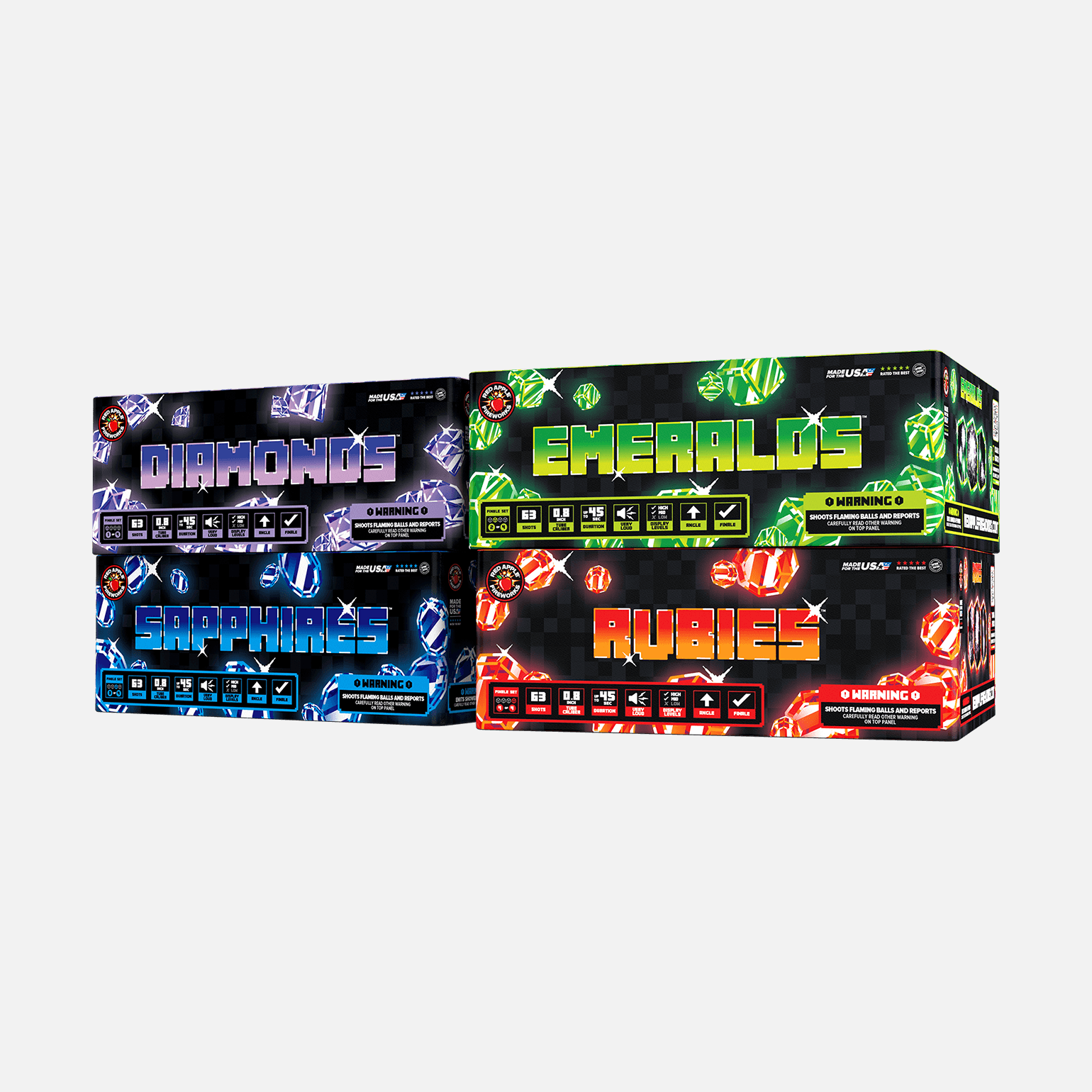 Jewels™ 252-Shots XL® Aerial Finale Set® XL® Finale Sets® (Up to 2000 Grams)