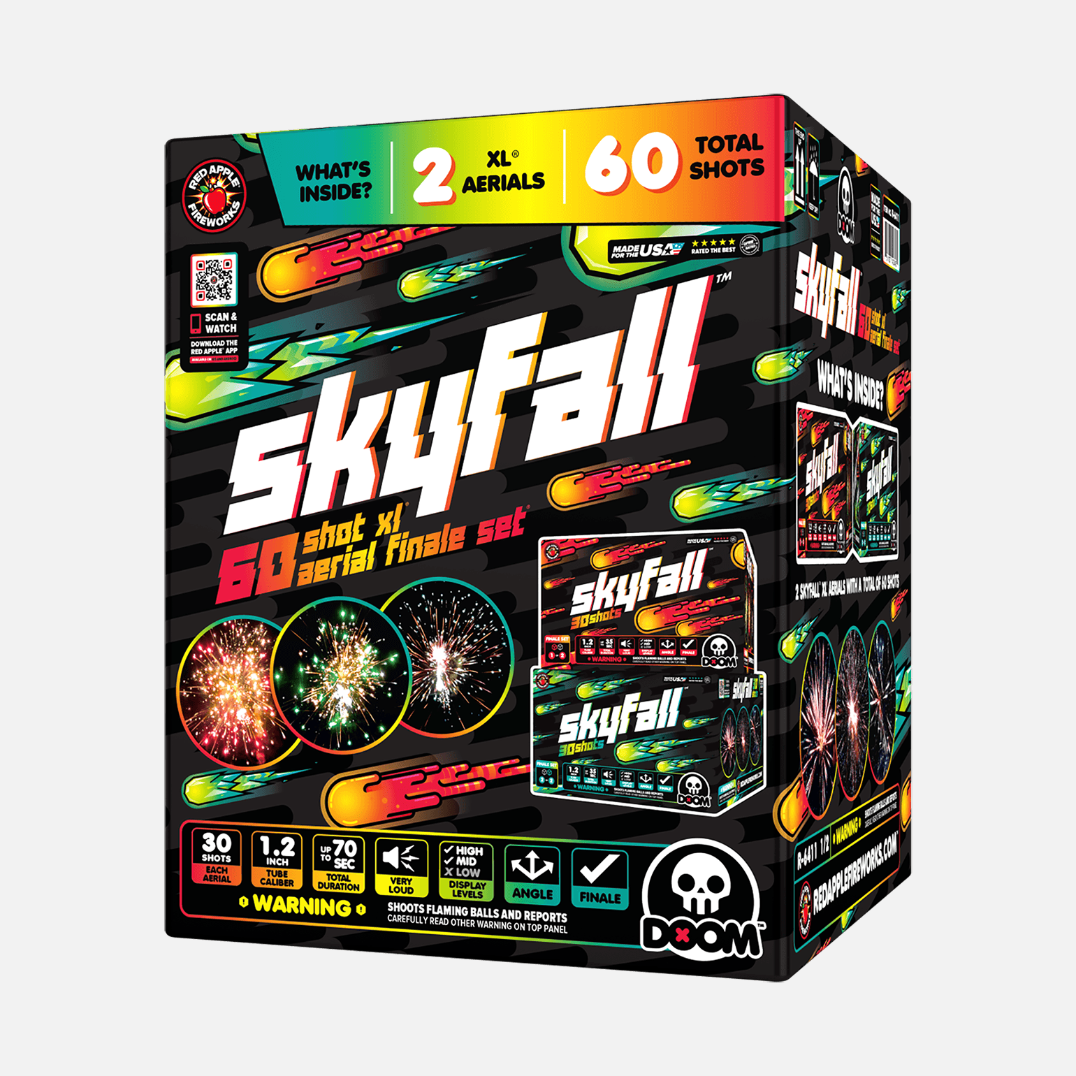 Buy Skyfall™ 60-Shots XL® Aerial Finale Set® Fireworks Online Buy Skyfall™ 60-Shots XL® Aerial Finale Set® Fireworks Online