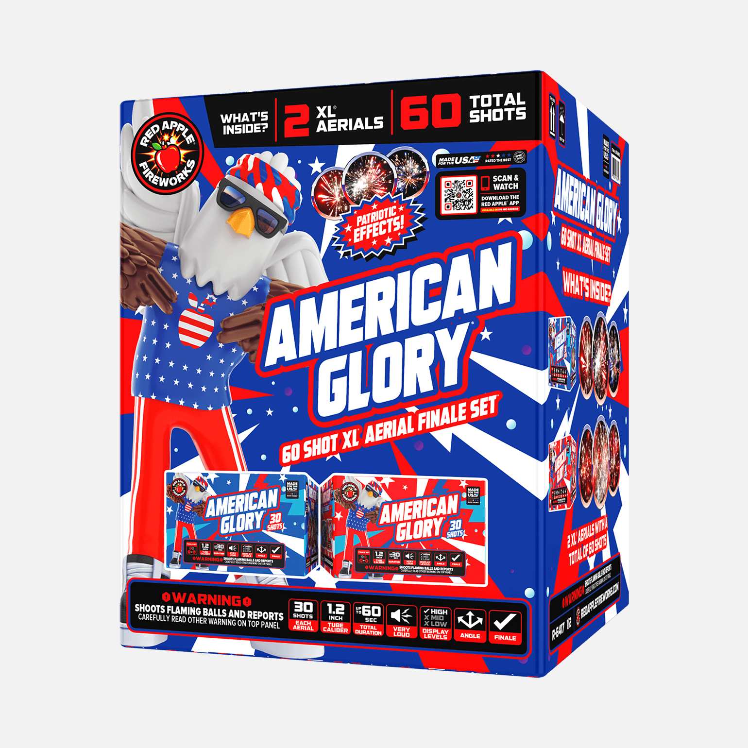 Buy American Glory® 60-Shots XL® Aerial Finale Set® Fireworks Online Buy American Glory® 60-Shots XL® Aerial Finale Set® Fireworks Online