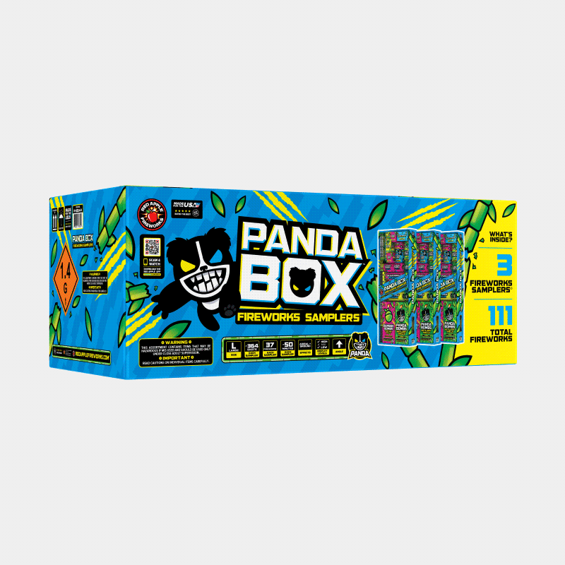 Panda Box® 364 Shot Fireworks Sampler® Sky Show Samplers®