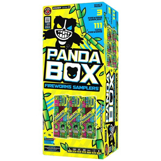 Panda Box® Fireworks Sampler® - Yellow-