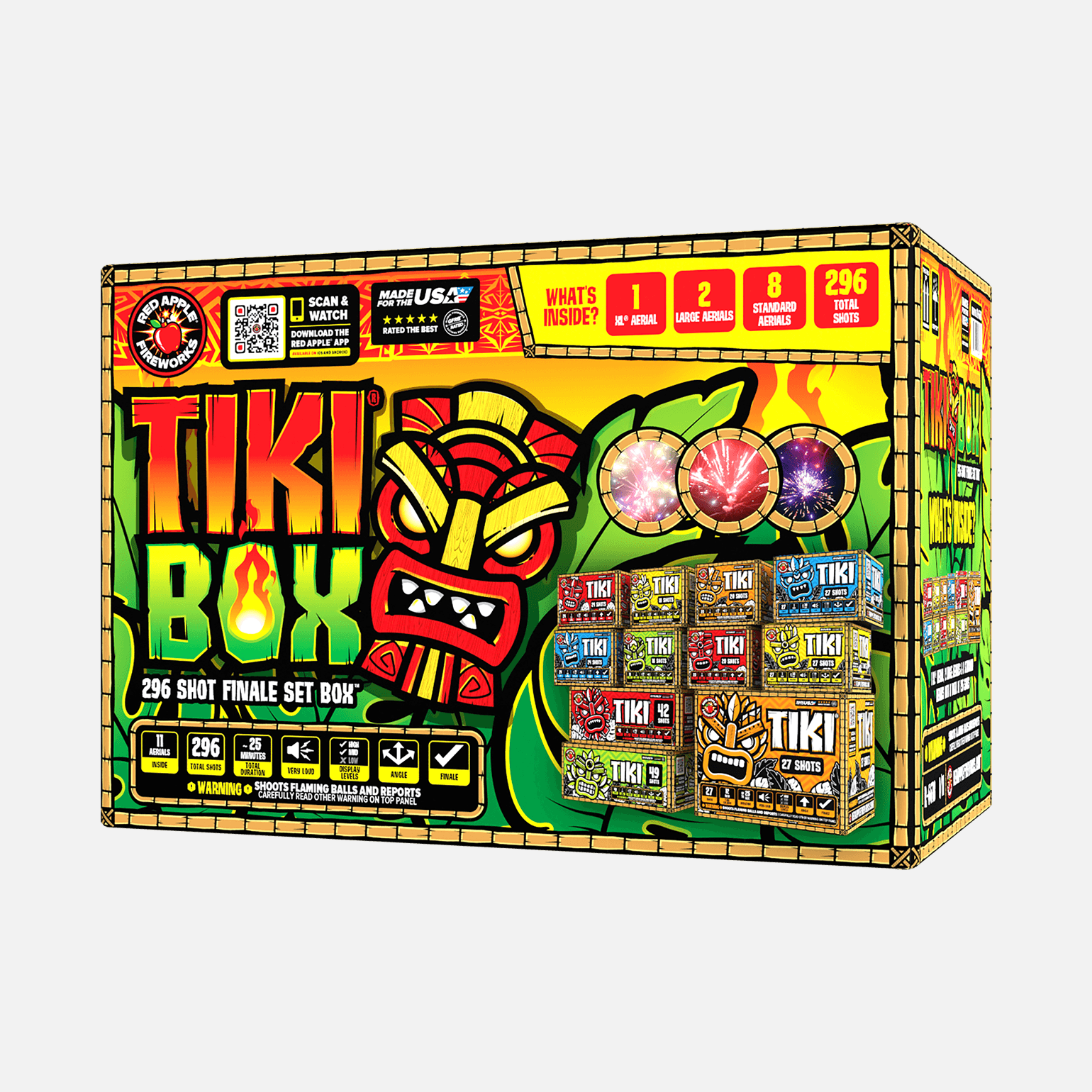 Buy Tiki® Box 296-Shots Sampler® Fireworks Online Buy Tiki® Box 296-Shots Sampler® Fireworks Online