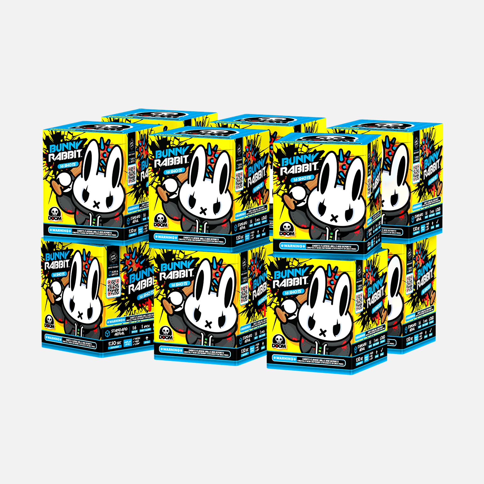 Bunny Rabbit™ 16-Shots Standard Aerials Standard Aerial Cakes (Up to 200 Grams)