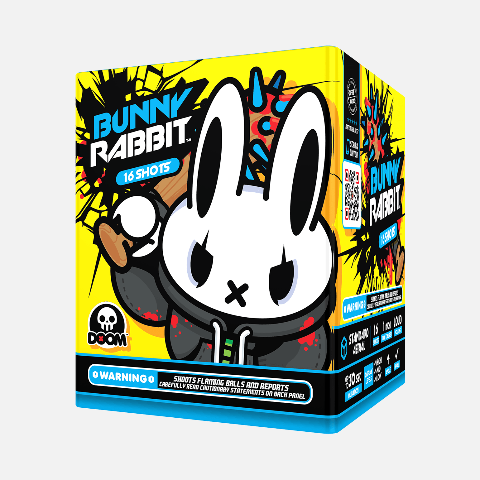 Bunny Rabbit™ 16-Shots Standard Aerials Standard Aerial Cakes (Up to 200 Grams)