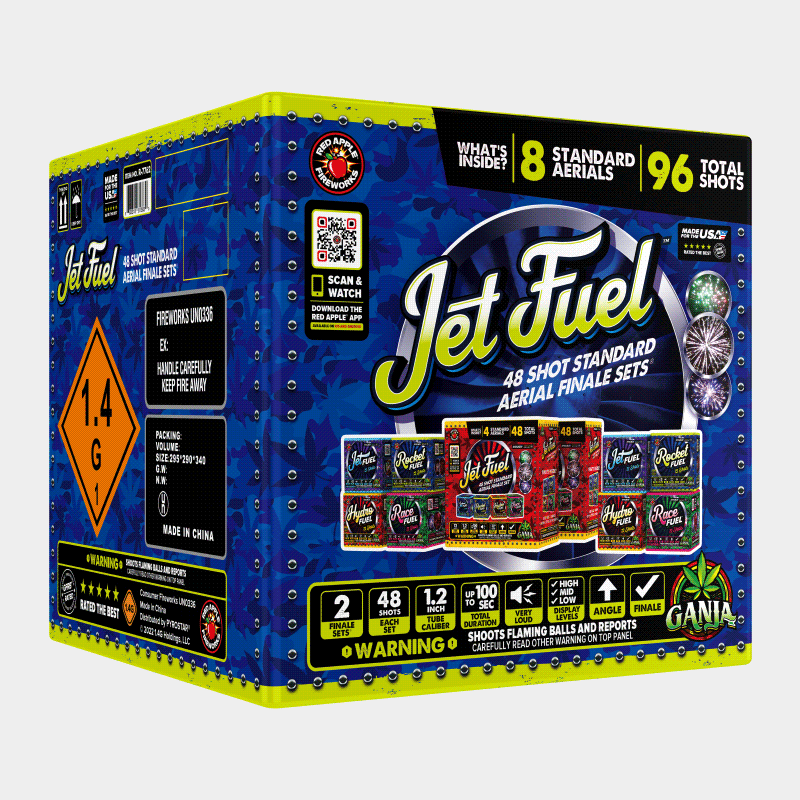 Jet Fuel™ 48-Shots Large Aerial Finale Set® Large Finale Sets® (Up to 1400 Grams)