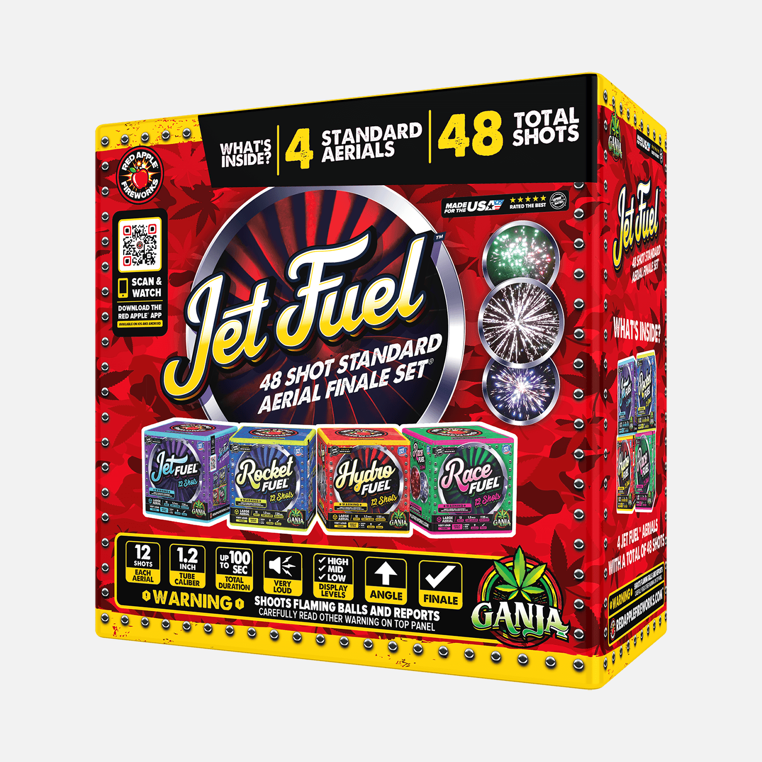 Jet Fuel™ 48-Shots Large Aerial Finale Set® Large Finale Sets® (Up to 1400 Grams)