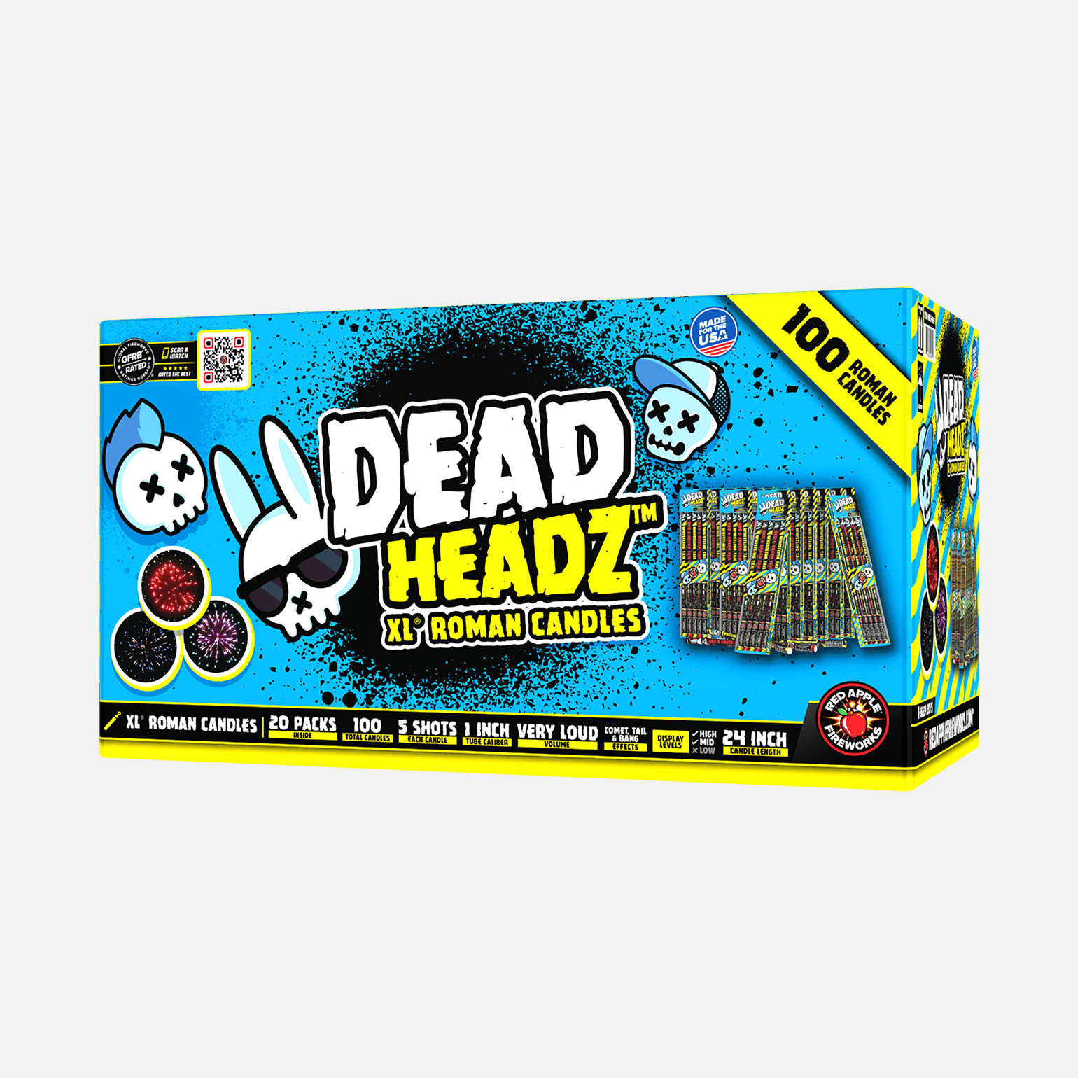 Buy Dead Headz™ 5-Shots XL® Roman Candle Fireworks Online