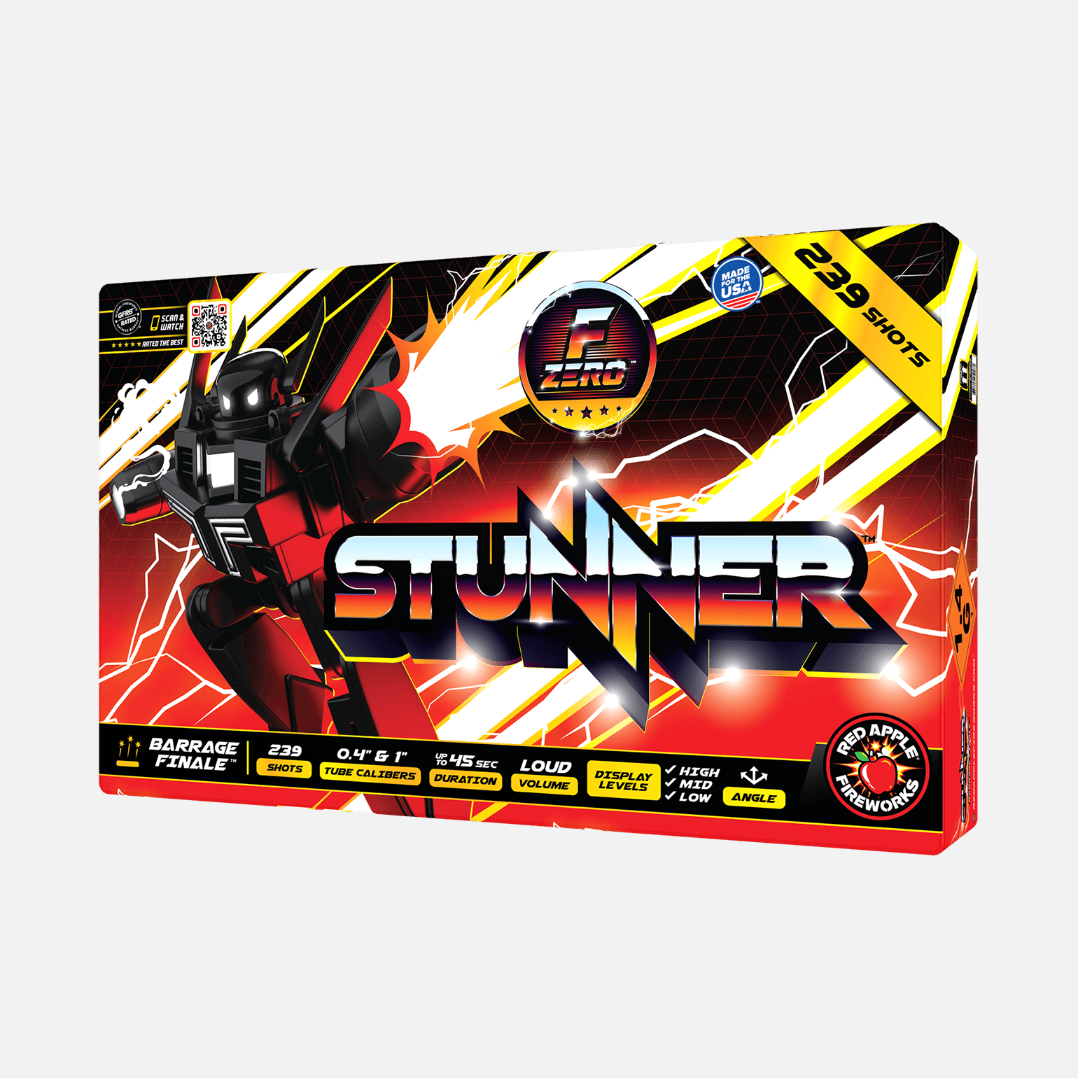 Stunner™ 239-Shots Barrage Finale™ Barrage Cakes (Up to 500 Grams)