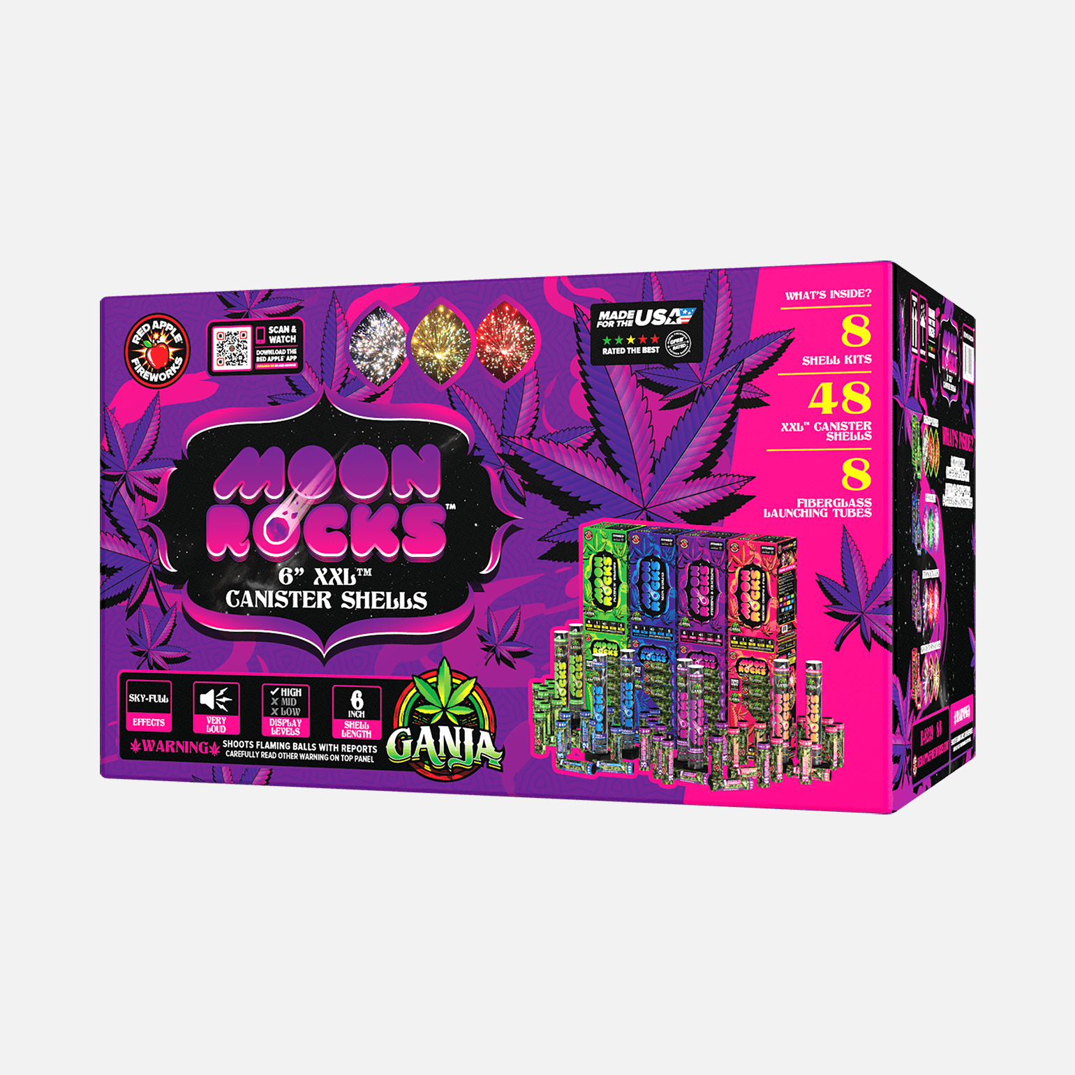 Buy Ganja® Moon Rocks™ 6-Inch XXL™ Canister Shell Fireworks Online Buy Ganja® Moon Rocks™ 6-Inch XXL™ Canister Shell Fireworks Online