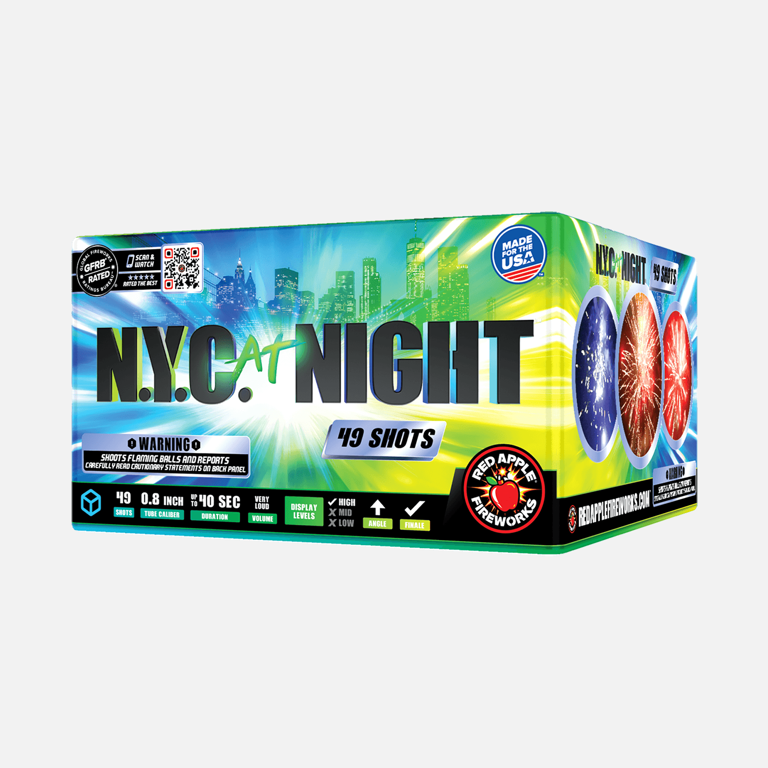 Coast 2 Coast™ 49-Shots Large Aerials Large Aerial Cakes (Up to 350 Grams)