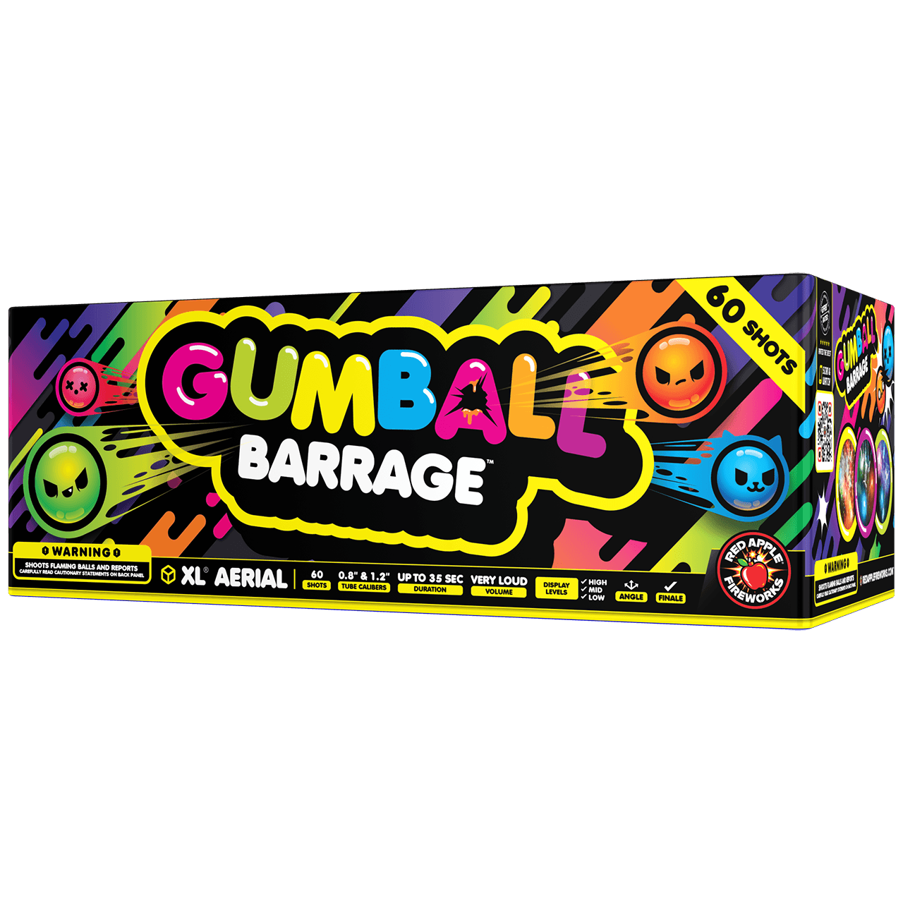 Gumball® Barrage 60-Shots XL® Aerials