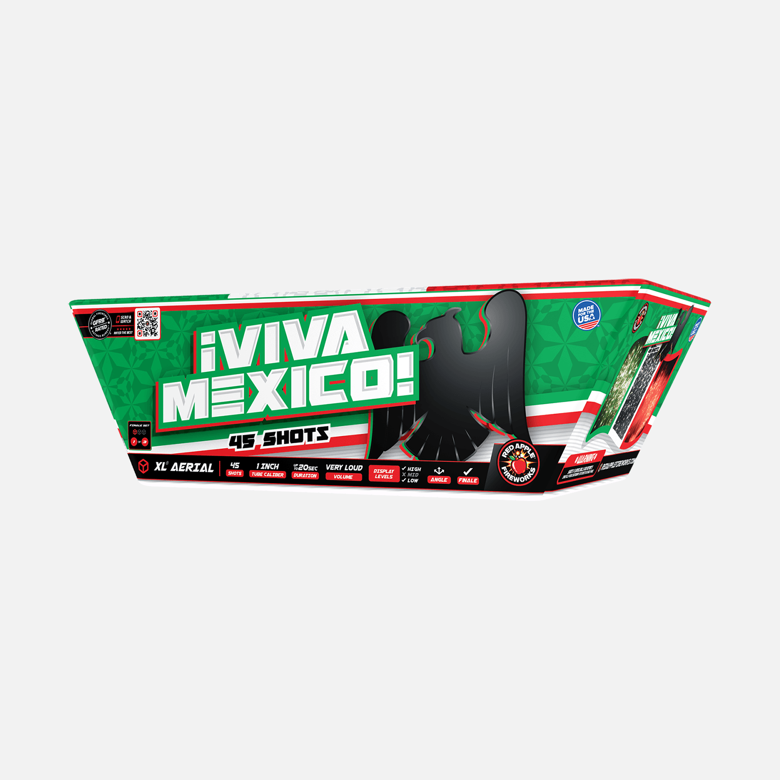 Viva Mexico®! 135-Shots XL® Aerial Finale Set® XL® Finale Sets® (Up to 2000 Grams)
