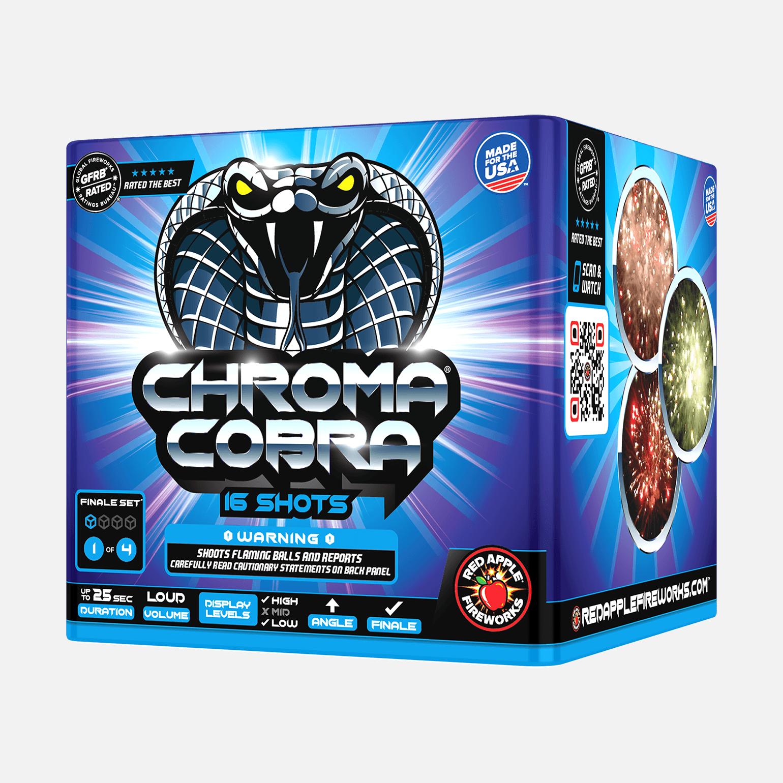 Platinum® Circus 64-Shots Standard Aerial Finale Set® Standard Finale Sets® (Up to 1200 Grams)