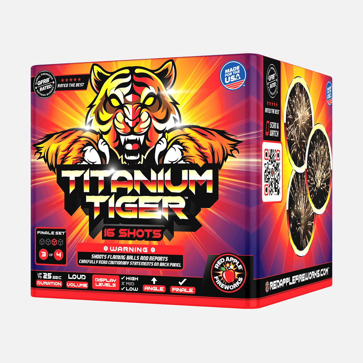 Platinum® Circus 64-Shots Standard Aerial Finale Set® Standard Finale Sets® (Up to 1200 Grams)