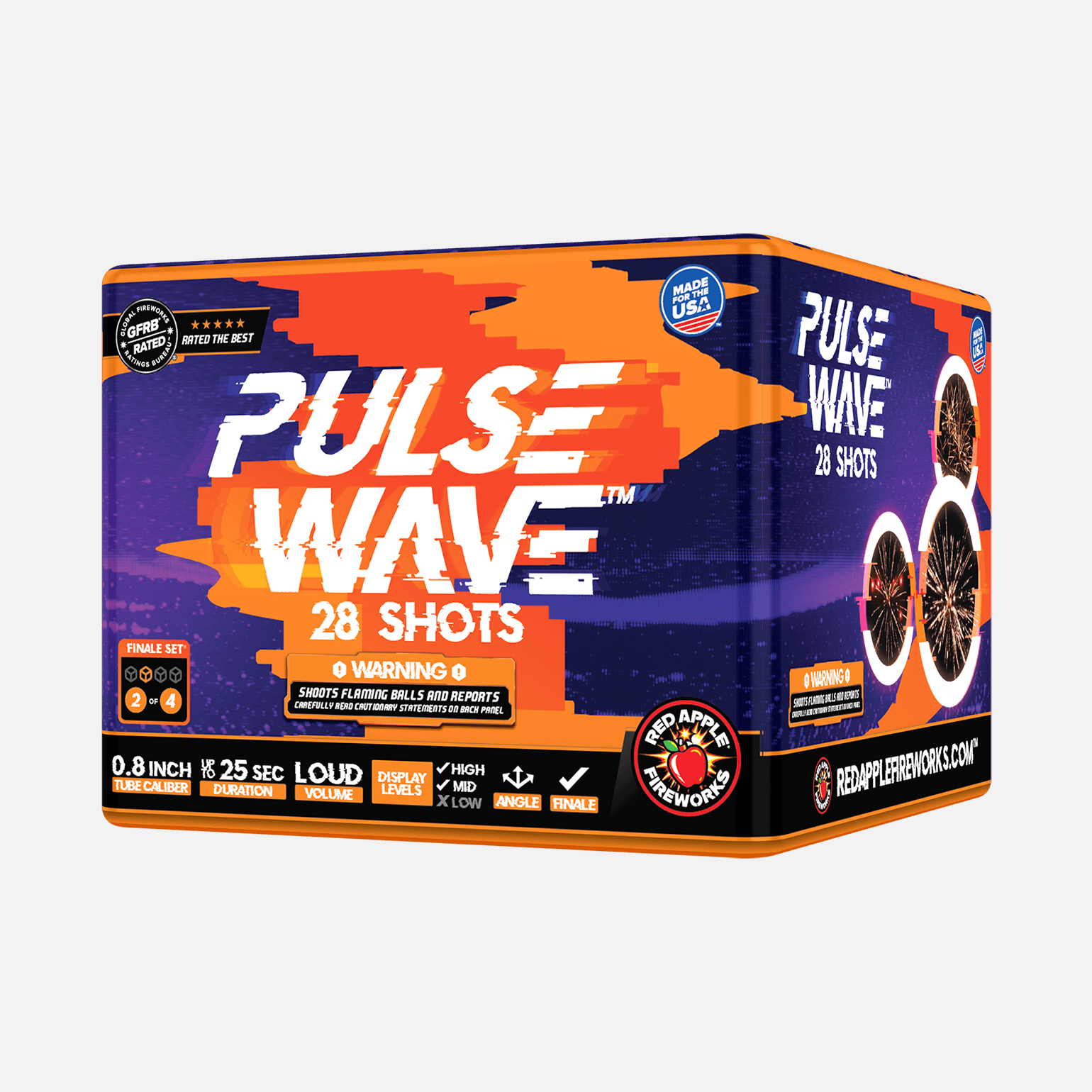 Pulse Wave™ 112-Shots Standard Aerial Finale Sets® Standard Finale Sets® (Up to 1200 Grams)