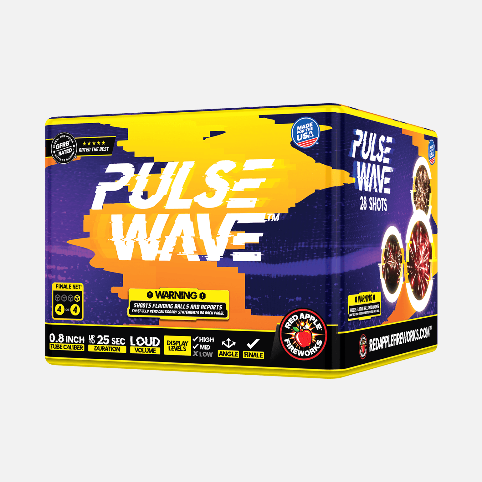 Pulse Wave™ 112-Shots Standard Aerial Finale Sets® Standard Finale Sets® (Up to 1200 Grams)