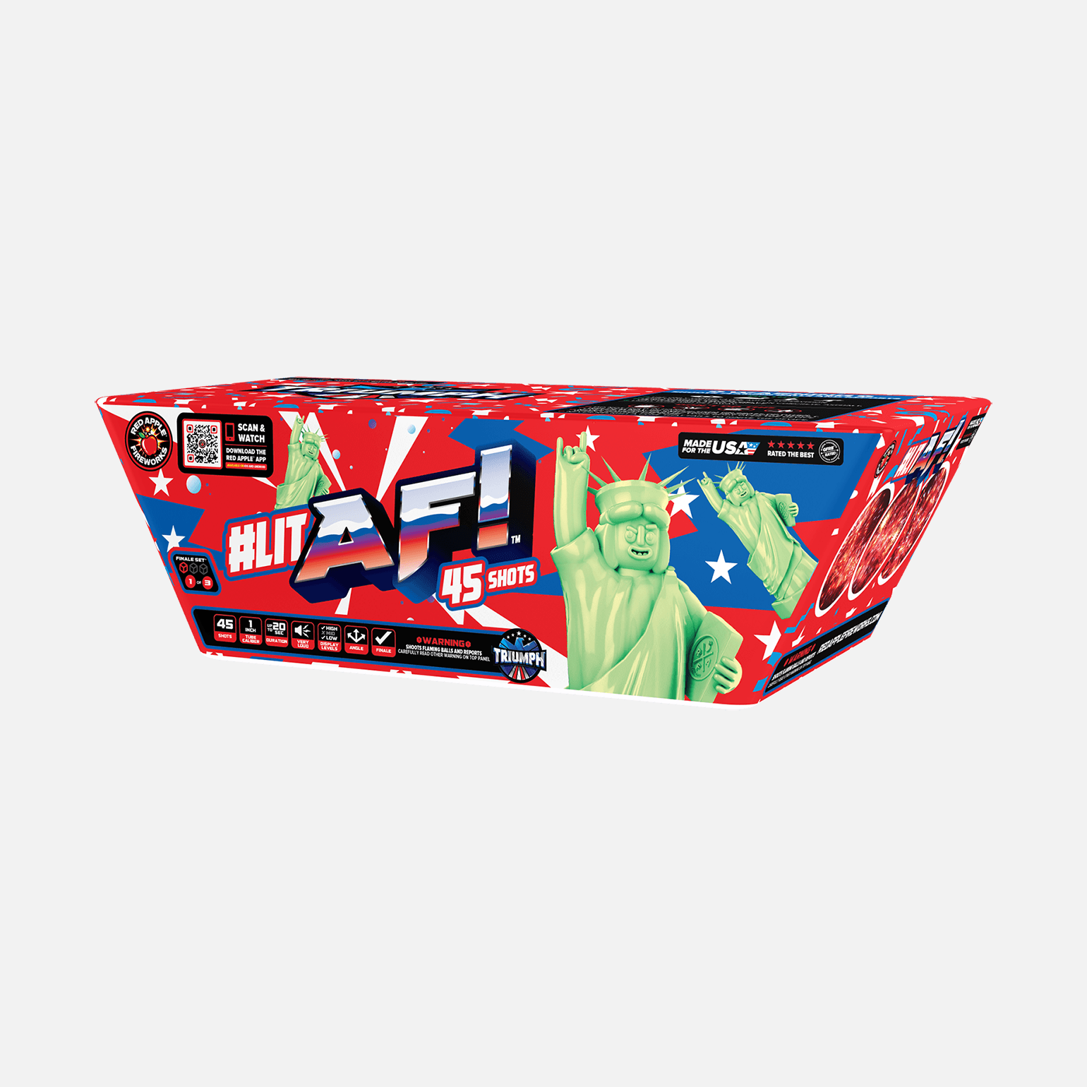 #litAF®! 135 Shots XL® Aerial Finale Set® (Copy) XL® Finale Sets® (Up to 2000 Grams)