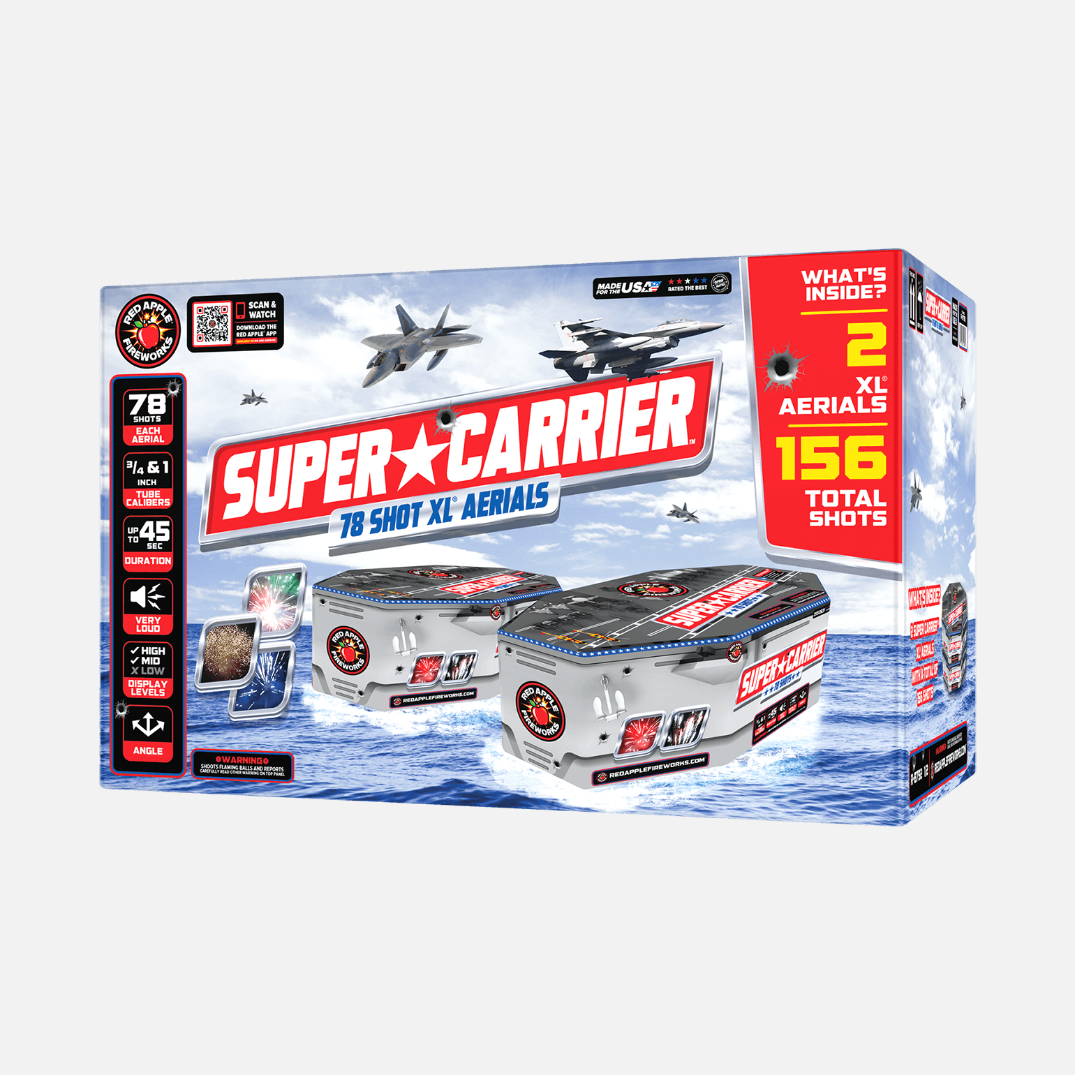 Buy Super Carrier™ 78 Shots XL® Aerial Fireworks Online Buy Super Carrier™ 78 Shots XL® Aerial Fireworks Online