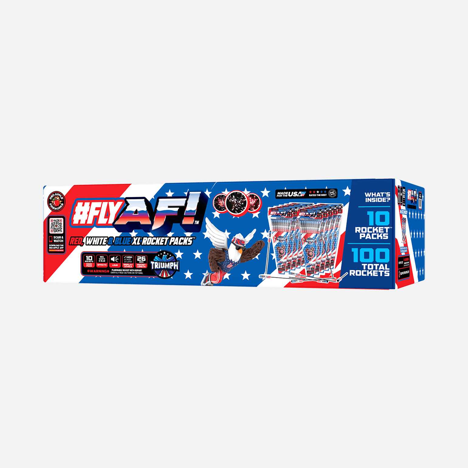 Buy #flyAF™ Red, White & Blue XL® Rocket Pack Fireworks Online