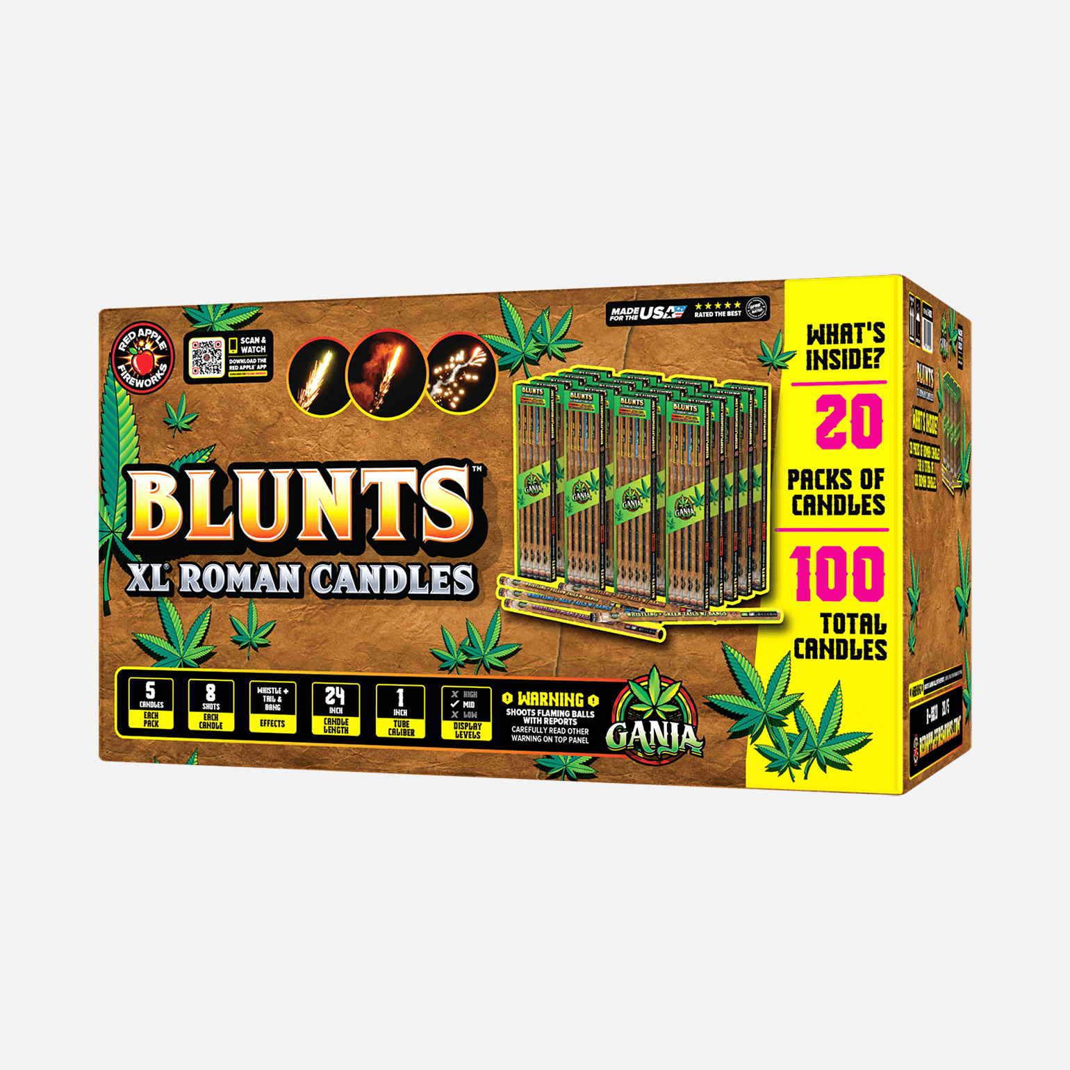Buy Blunts® 8 Shot XL® Roman Candle Fireworks Online