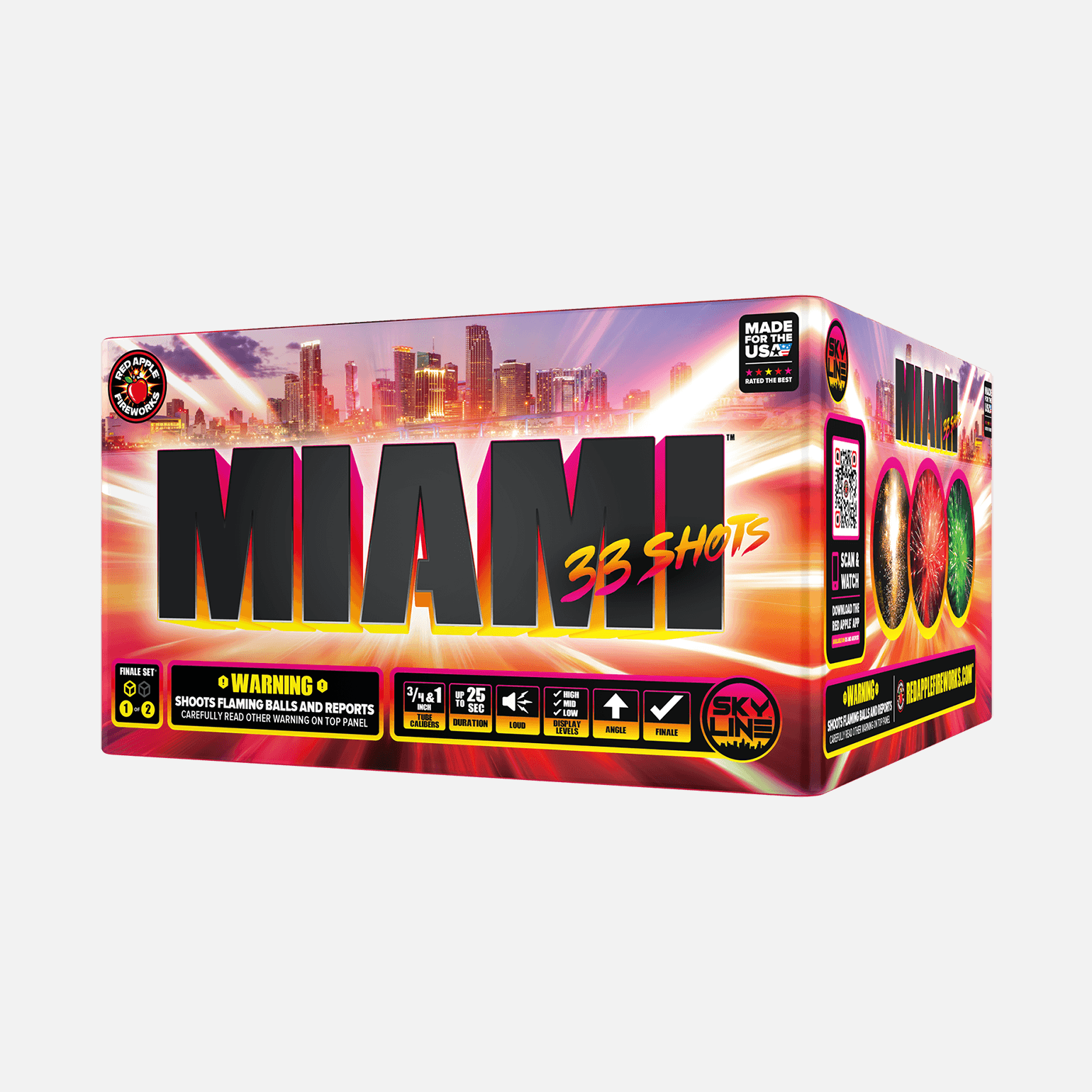 Miami 2 San Fran™ 66 Shots XL® Aerial Finale Set® XL® Finale Sets® (Up to 2000 Grams)