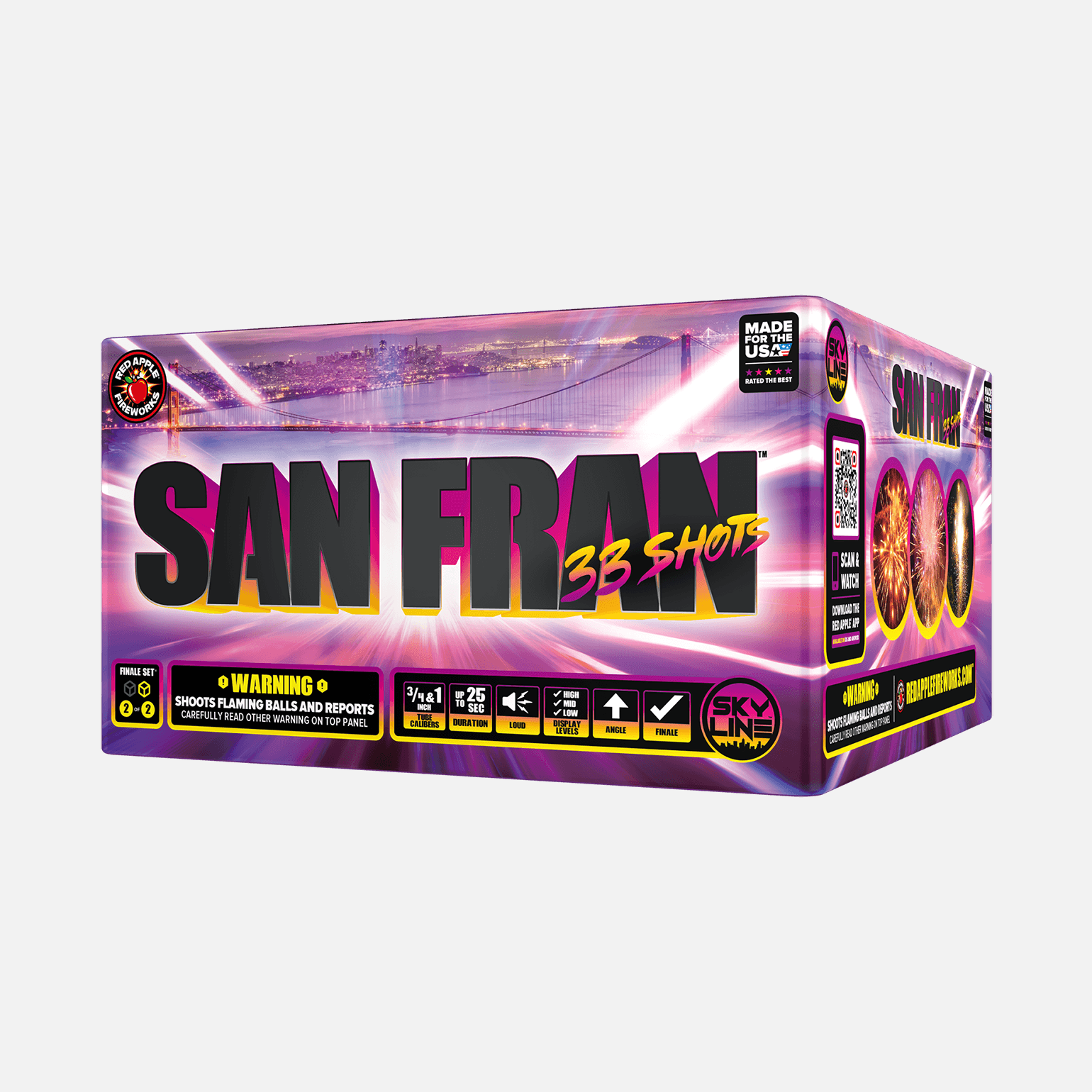 Miami 2 San Fran™ 66 Shots XL® Aerial Finale Set® XL® Finale Sets® (Up to 2000 Grams)