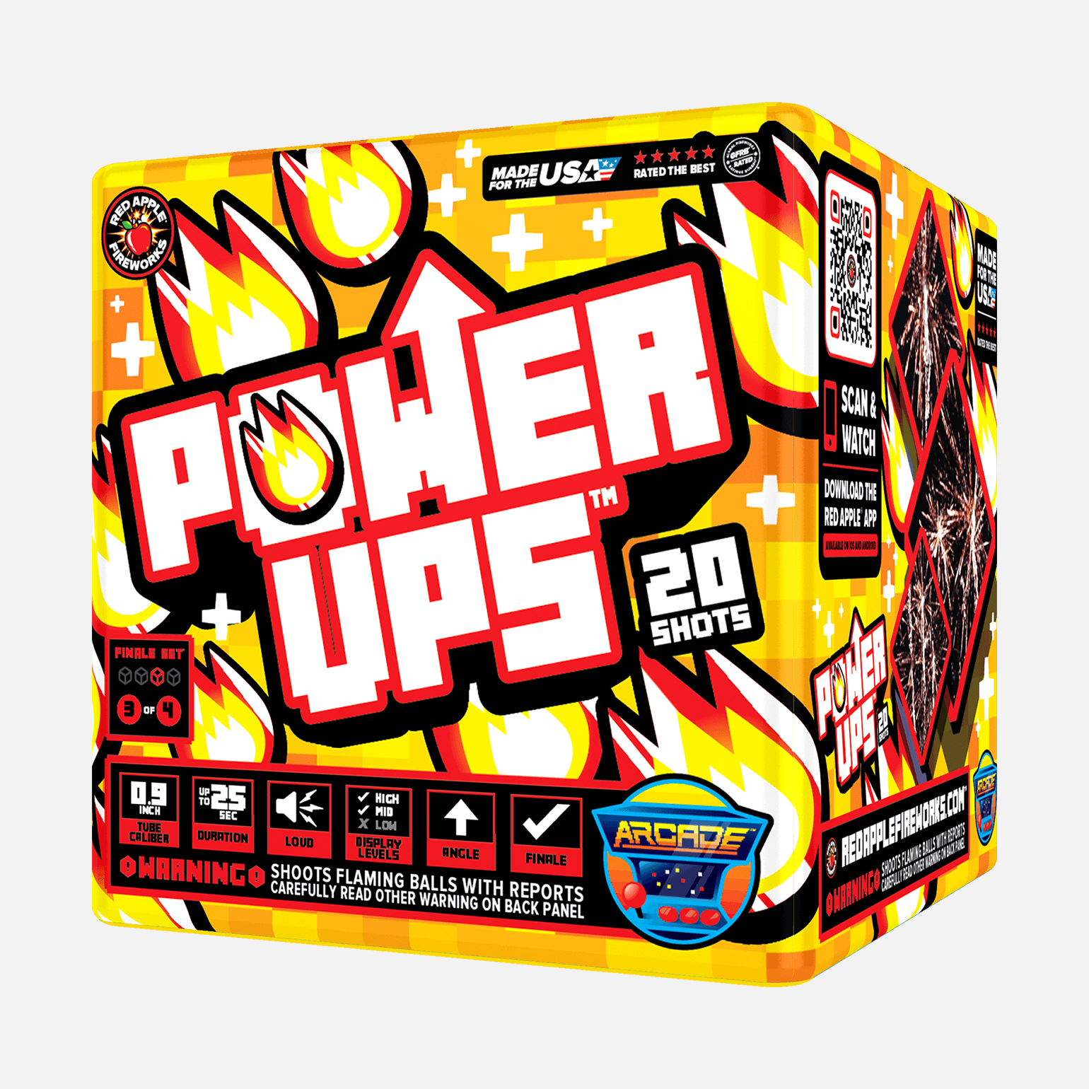 Power-Ups™ 80 Shot Standard Aerial Finale Set® Standard Finale Sets® (Up to 1200 Grams)
