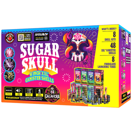 Sugar Skulls® 6 Inch XXL™ Canister Shells-