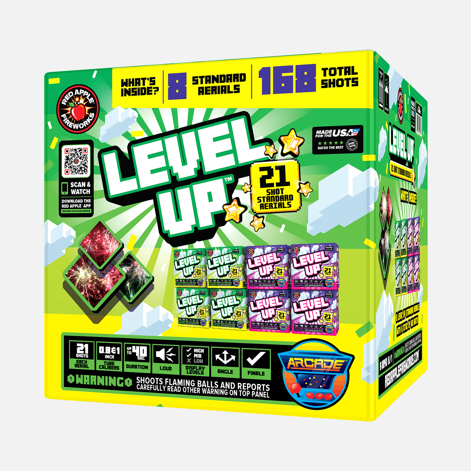 Level Up 21 Shots Standard Aerials Fireworks