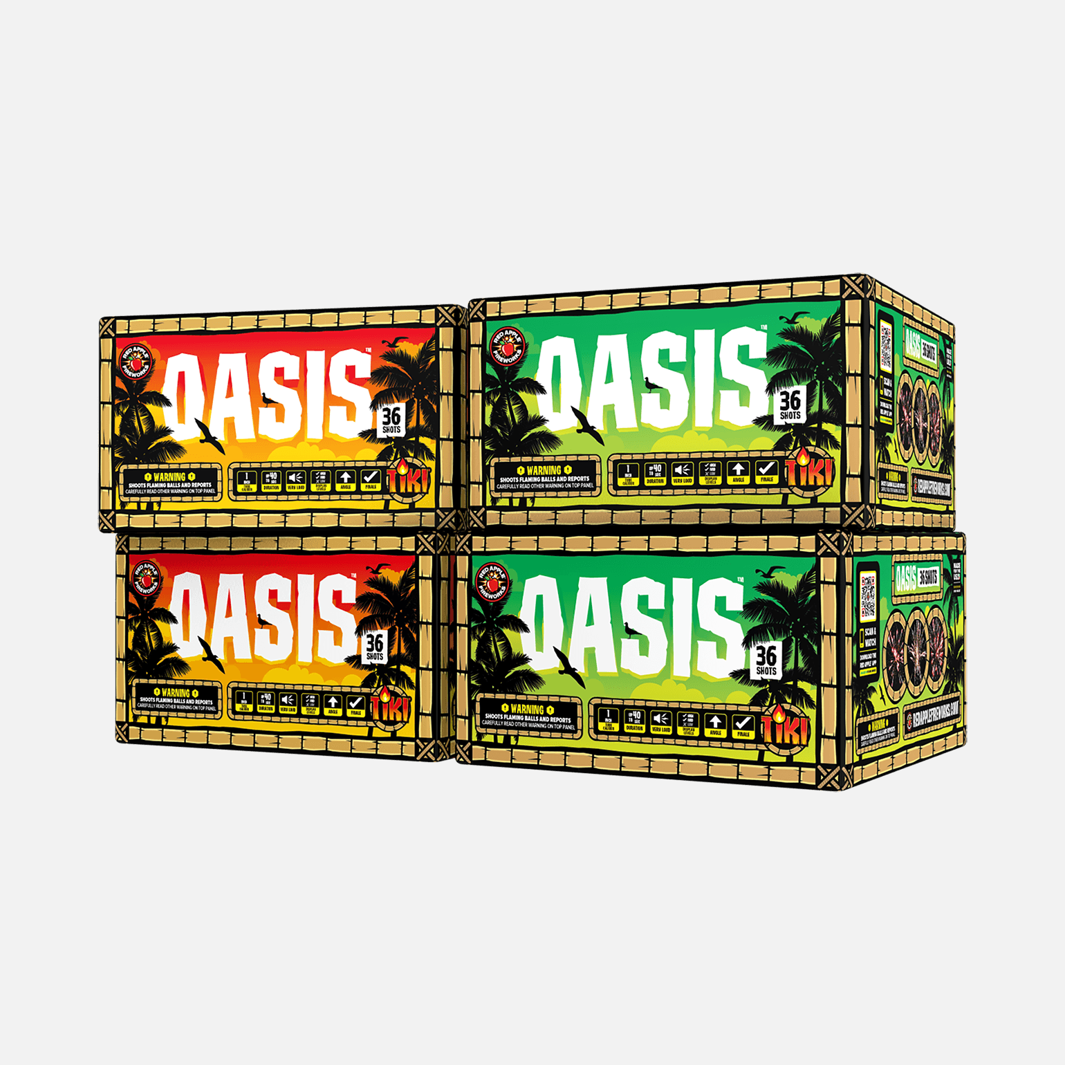 Oasis™ 36 Shot XL® Aerials XL® Aerial Cakes (Up to 500 Grams)