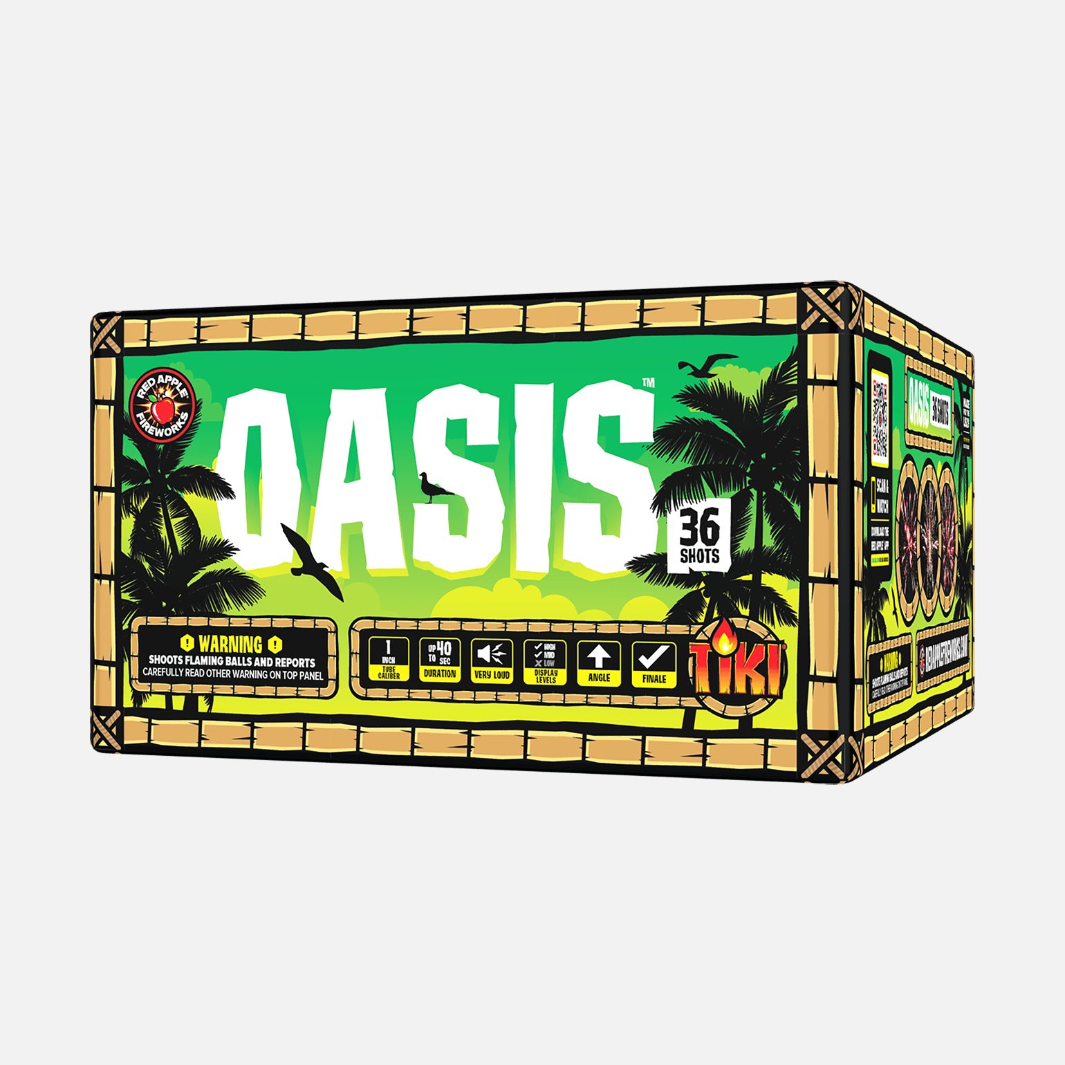 Oasis™ 36 Shot XL® Aerials XL® Aerial Cakes (Up to 500 Grams)