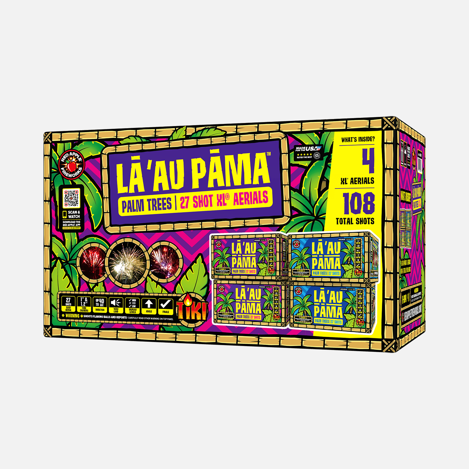 La Au Pama XL Aerial Fireworks – Red Apple Fireworks