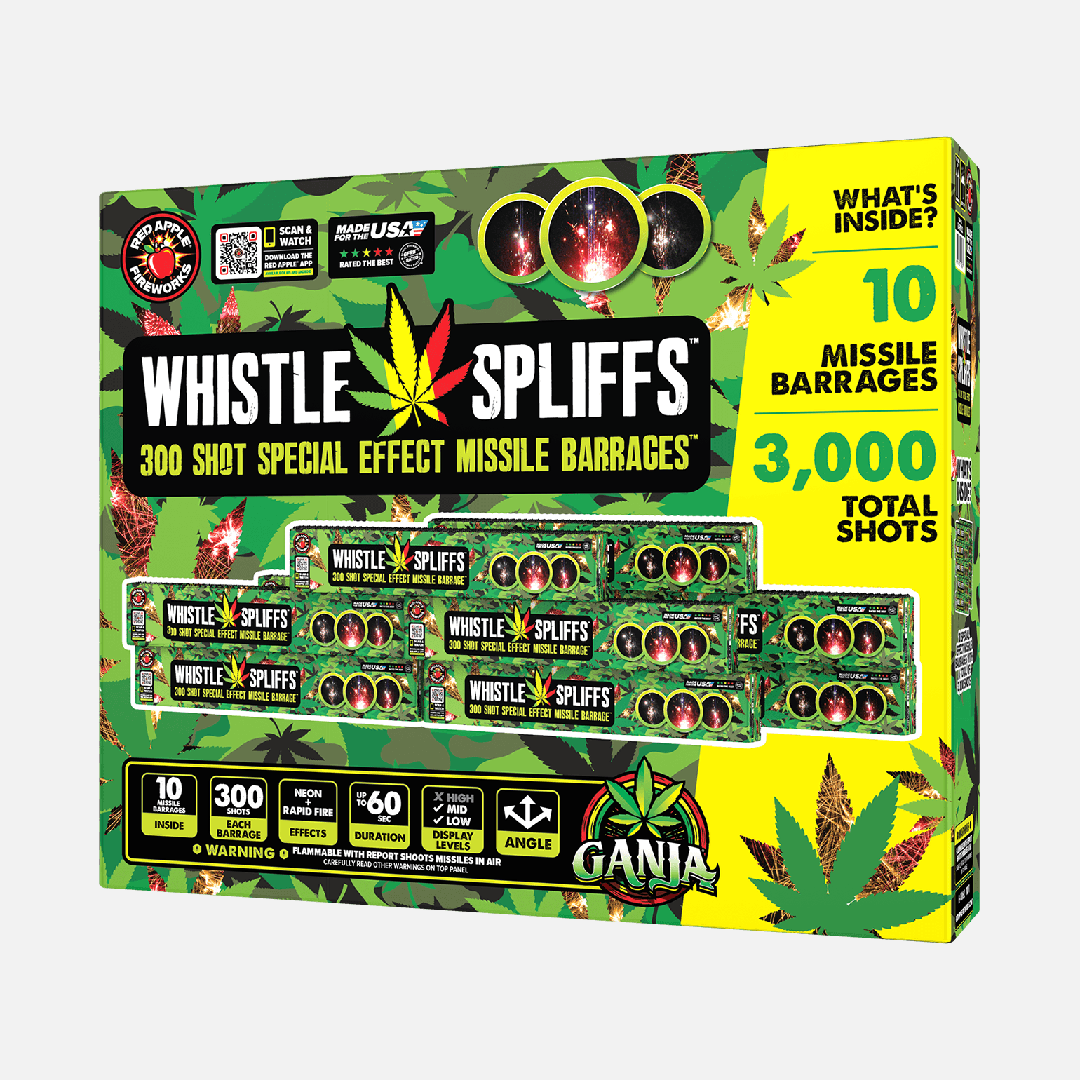 Whistle Spliffs 300 Shots Missile Barrage Finale