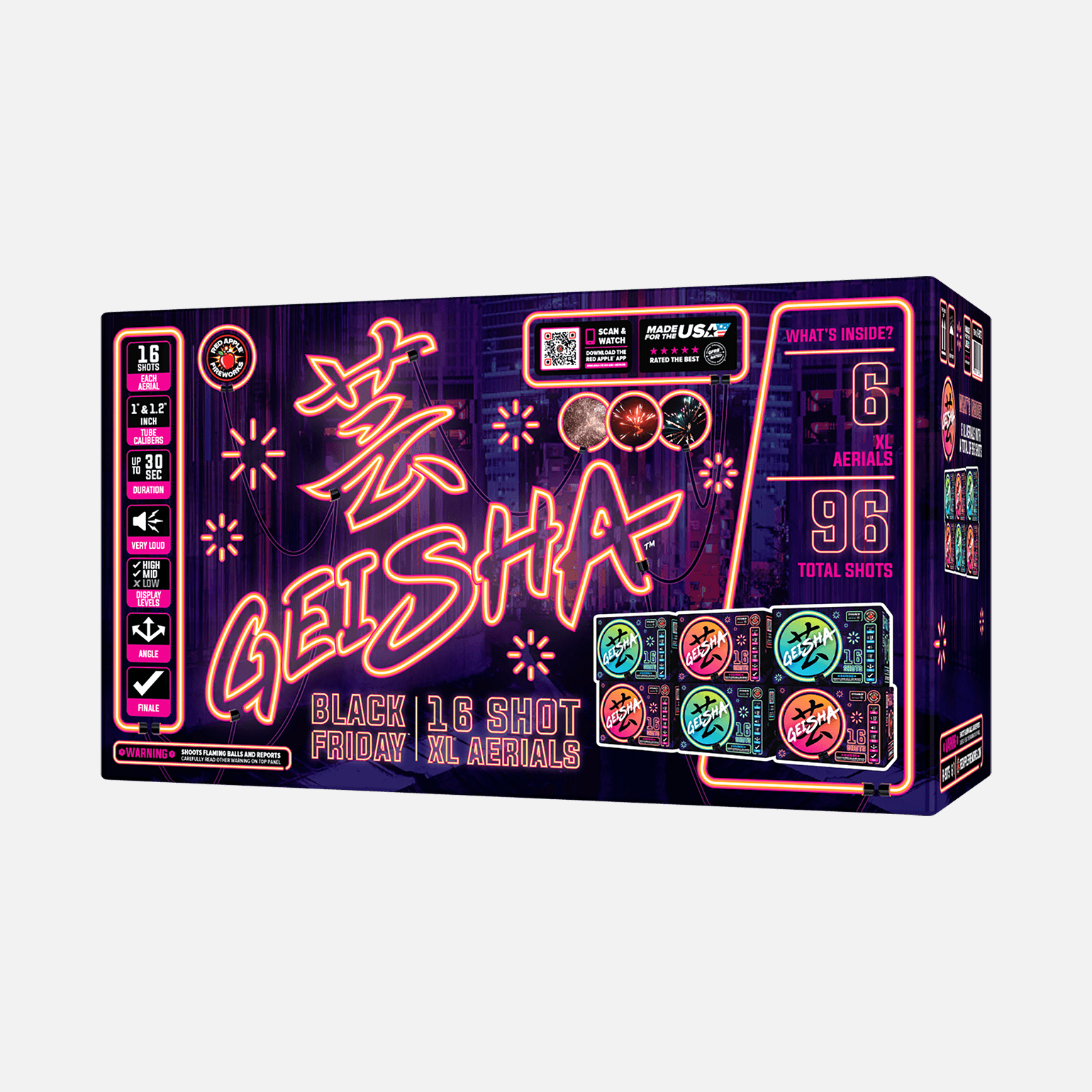 Black Friday Geisha 16-Shots XL Aerials