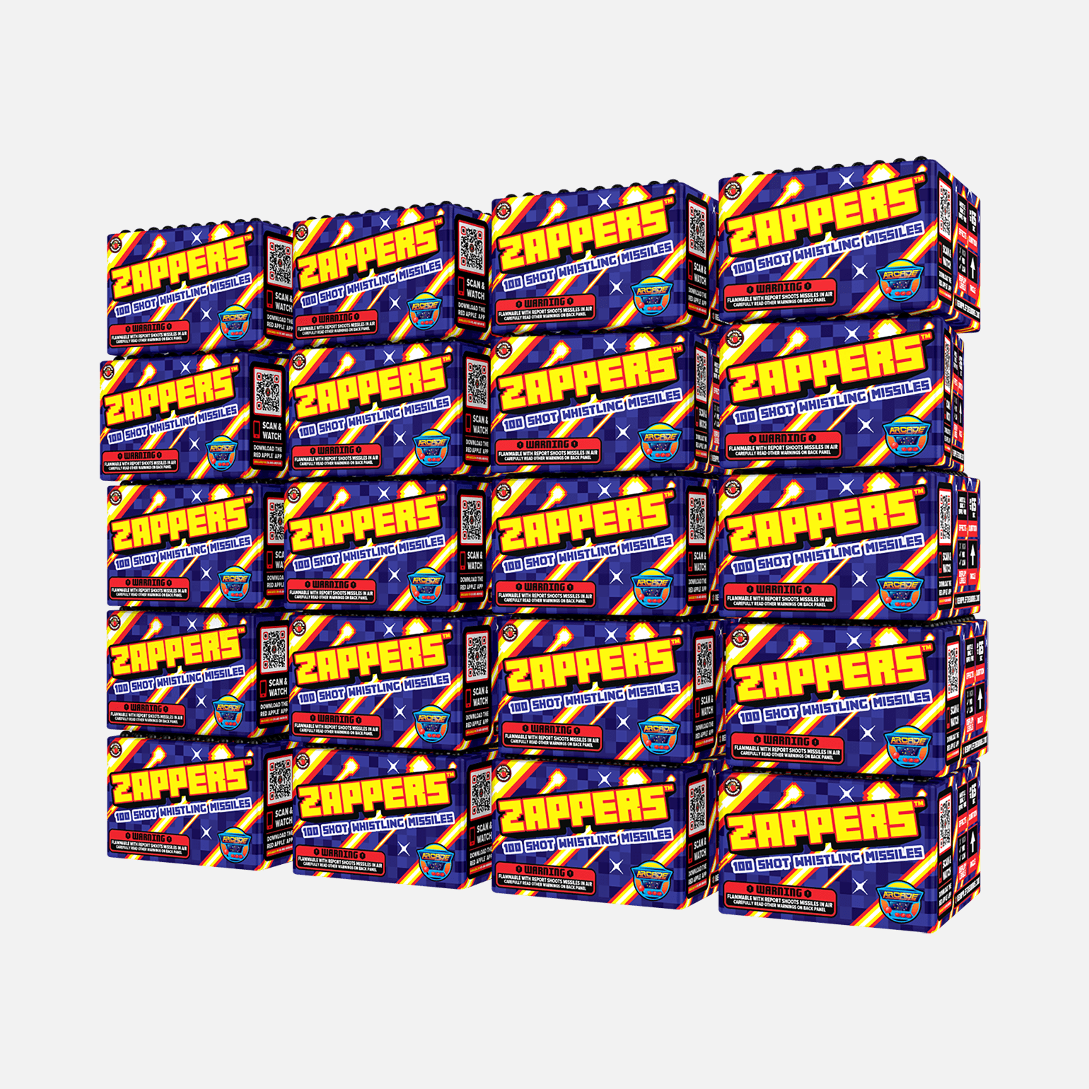 Zappers™ 100 Shots Whistling Missile Barrage™ Missiles