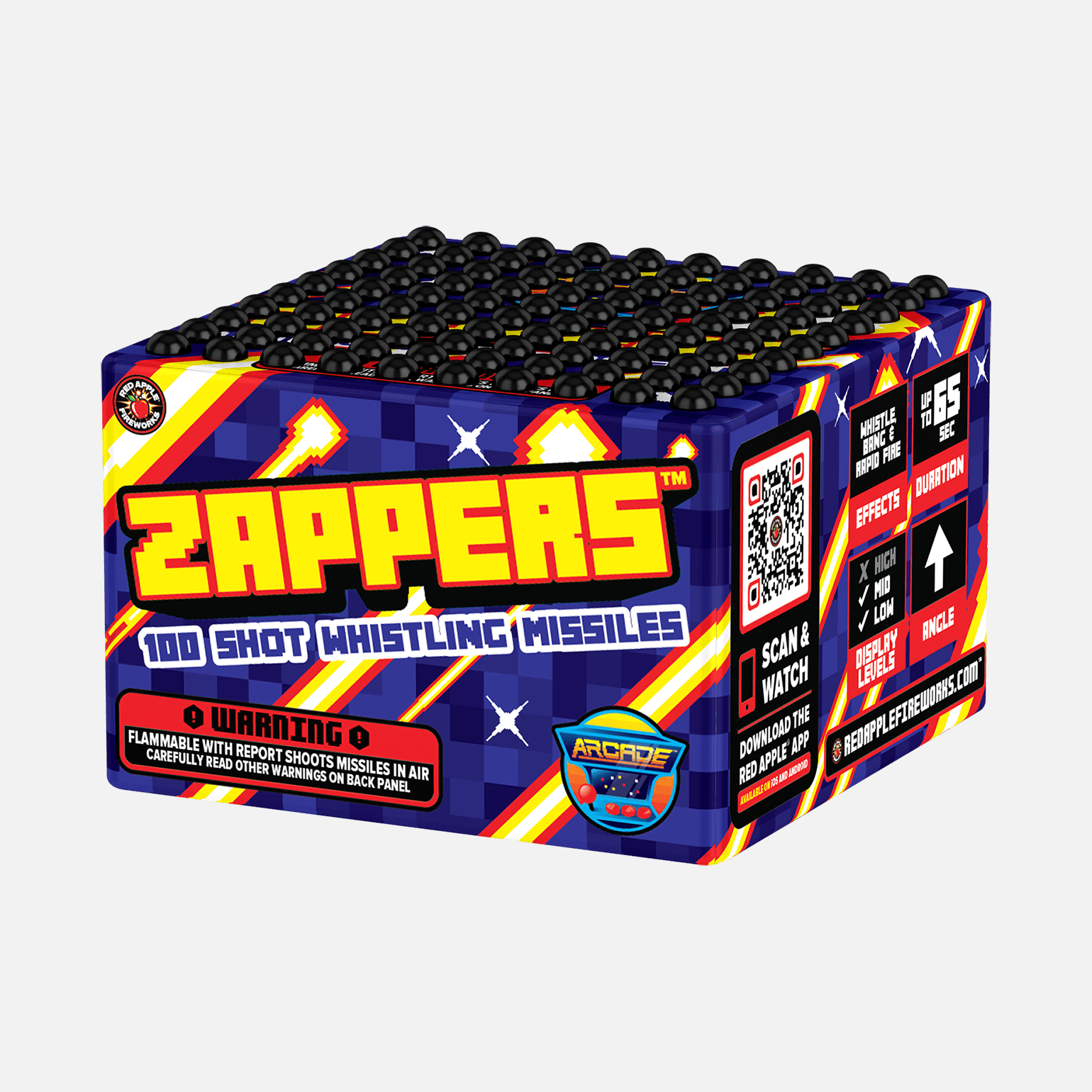 Zappers™ 100 Shots Whistling Missile Barrage™ Missiles