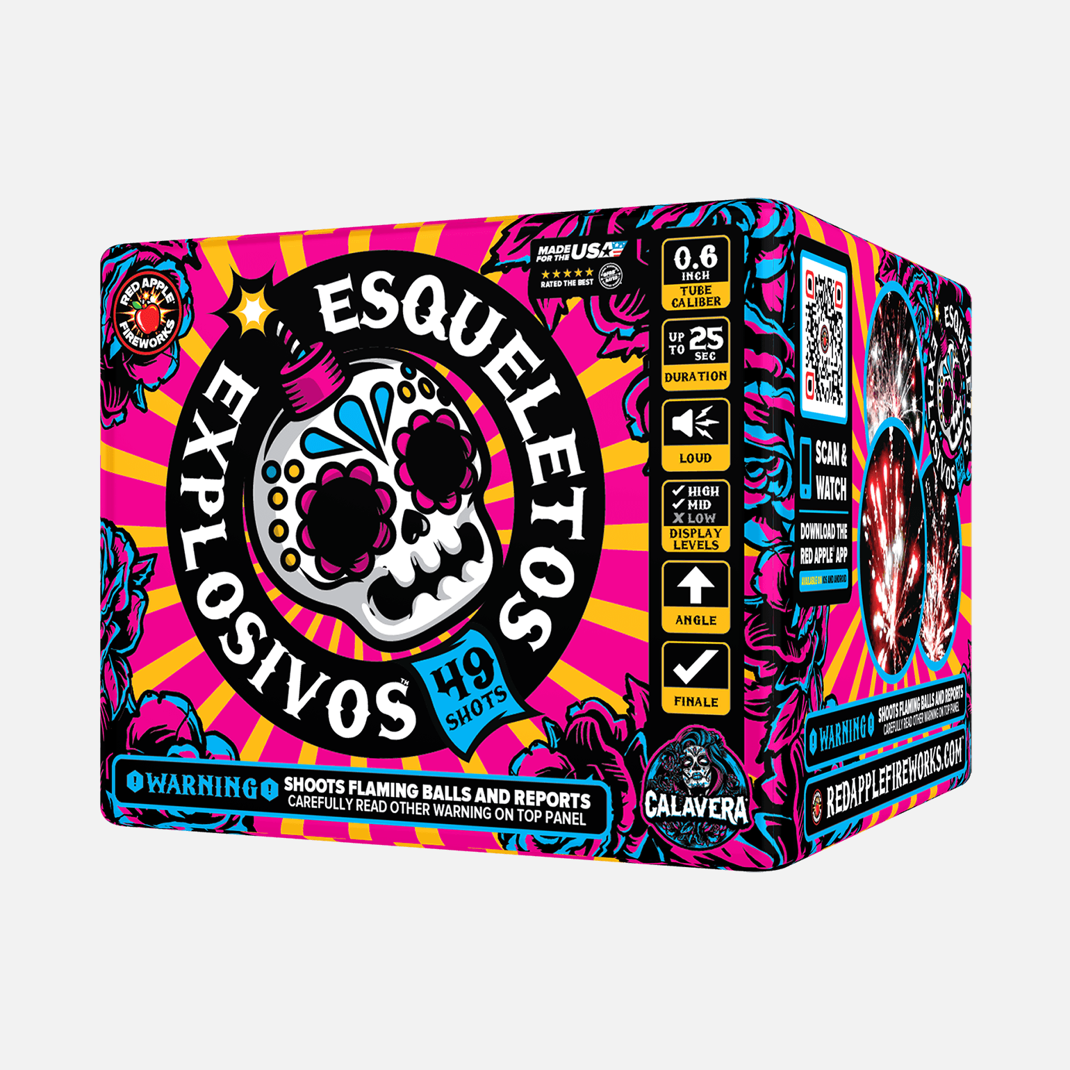 Esqueletos Explosivos™ 49 Shots Standard Aerials Standard Aerial Cakes (Up to 200 Grams)